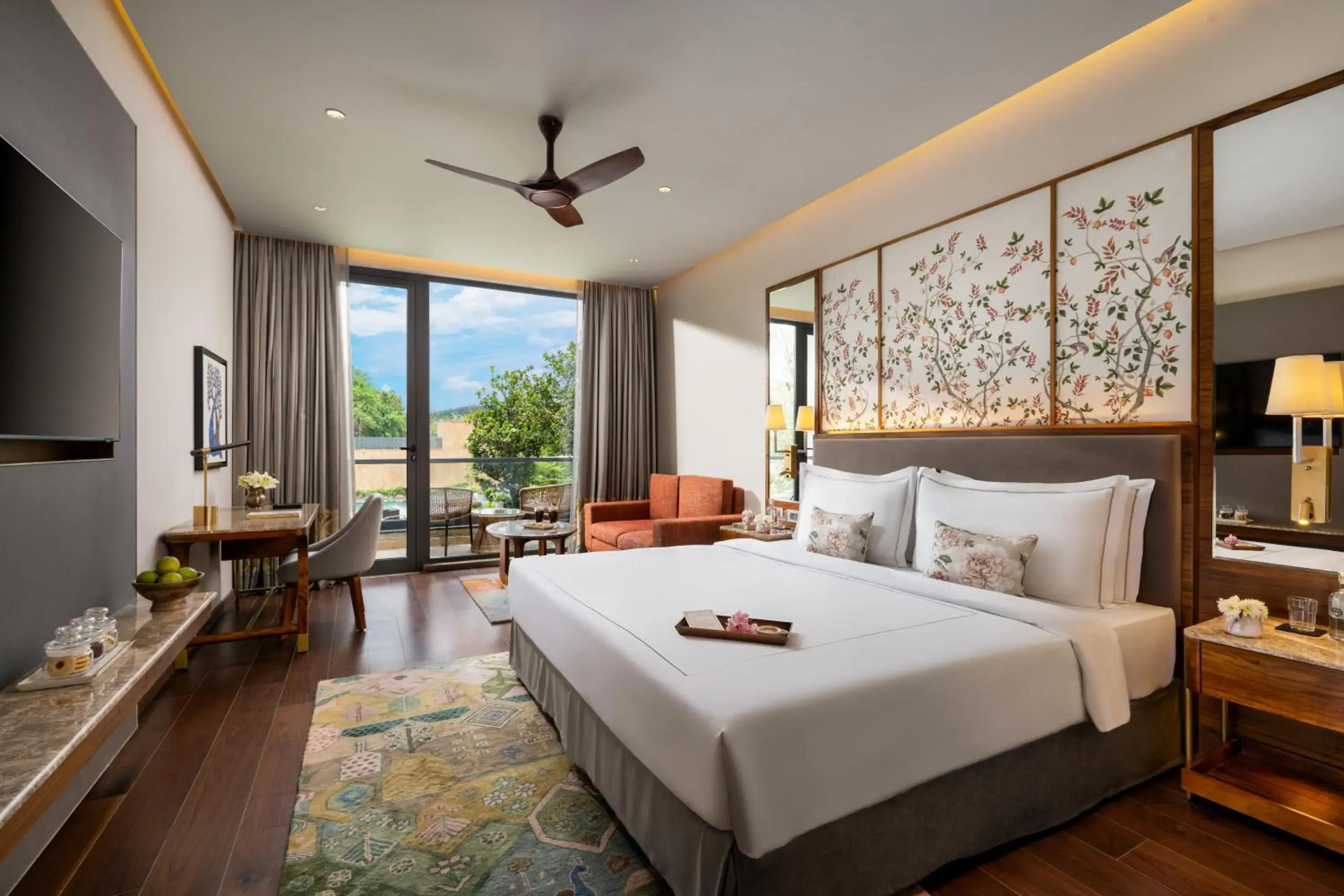 Bedroom, Bed in Taj Damdama Lake Resort & Spa, Gurugram Bedroom, Bed in Taj Damdama Lake Resort & Spa, Gurugram