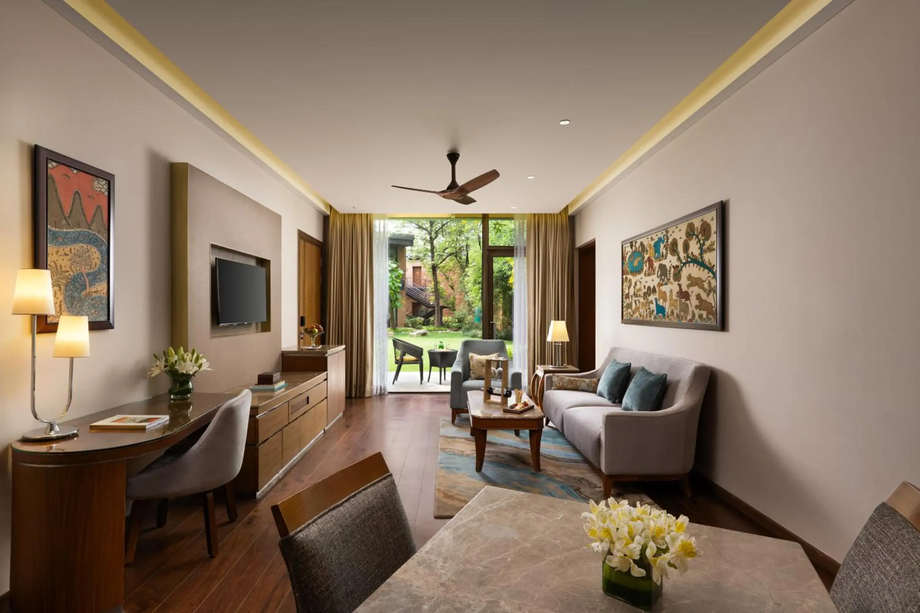 Living room in Taj Damdama Lake Resort & Spa, Gurugram Living room in Taj Damdama Lake Resort & Spa, Gurugram