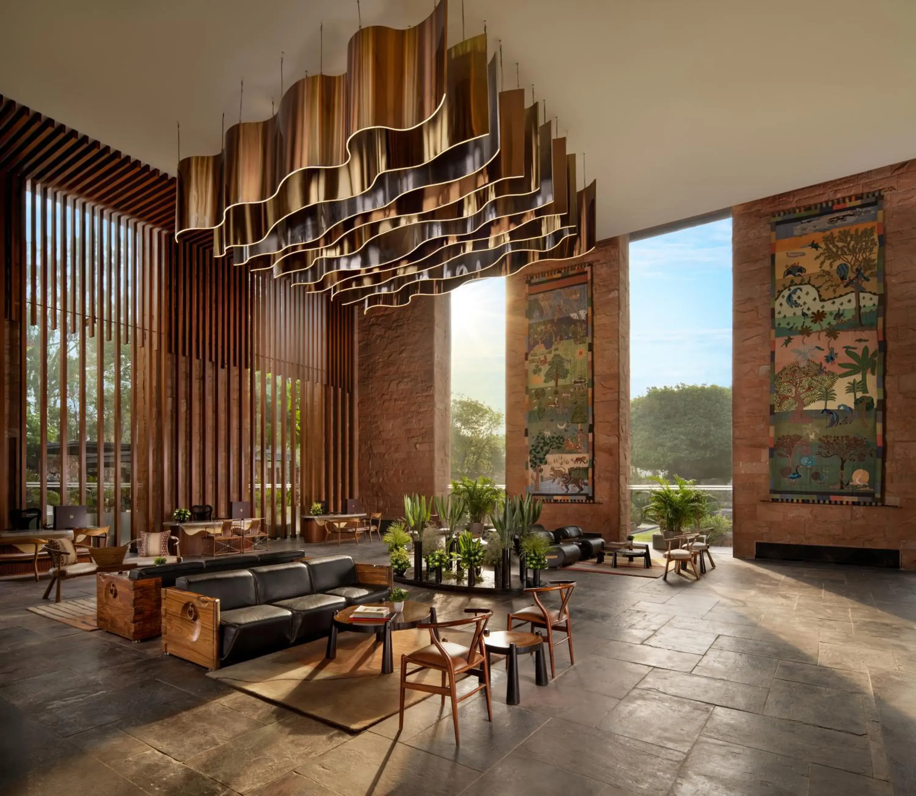 Lobby or reception in Taj Damdama Lake Resort & Spa, Gurugram Lobby or reception in Taj Damdama Lake Resort & Spa, Gurugram