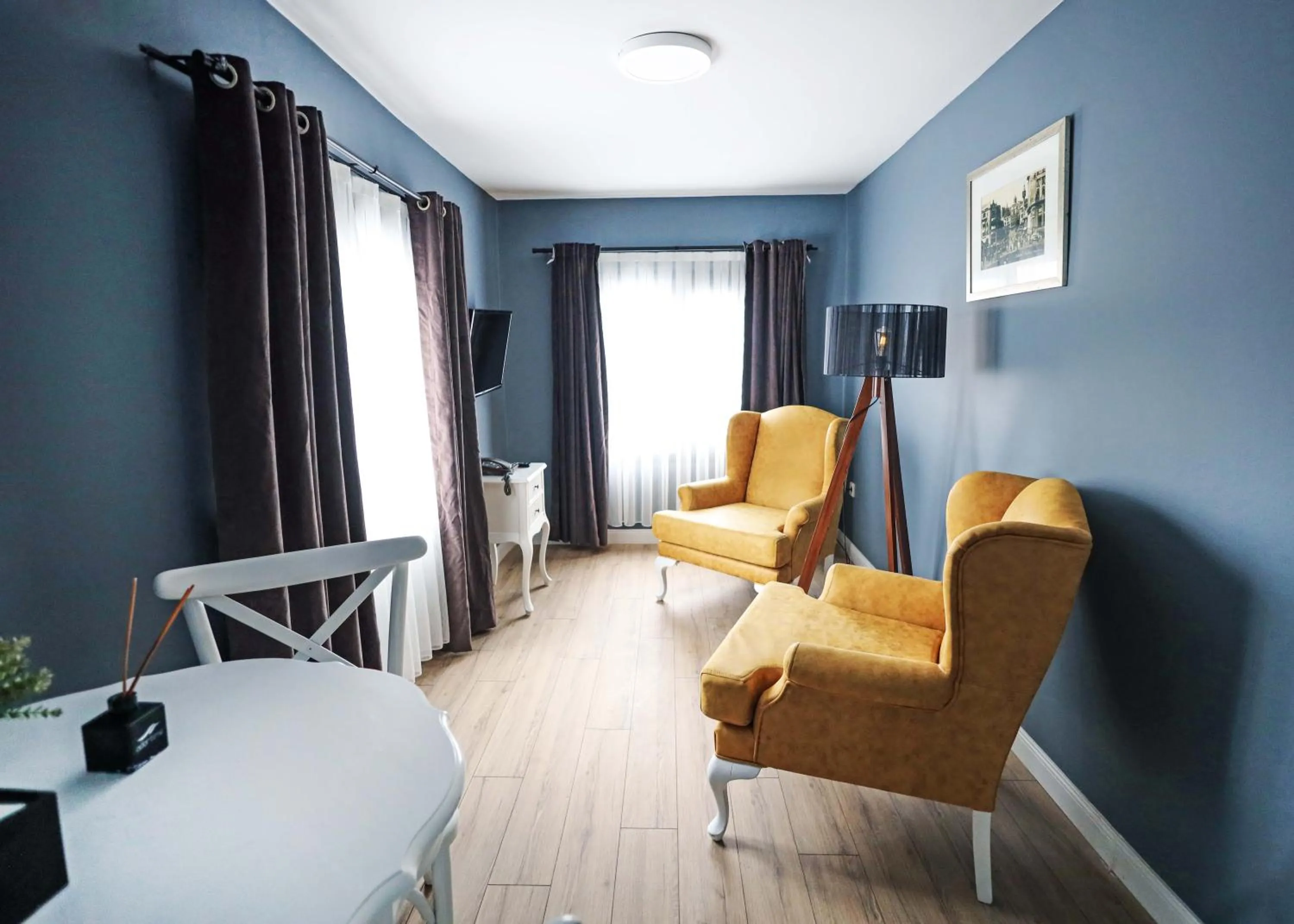 Seating area in Selvese Suites, Serviced Living in Galata