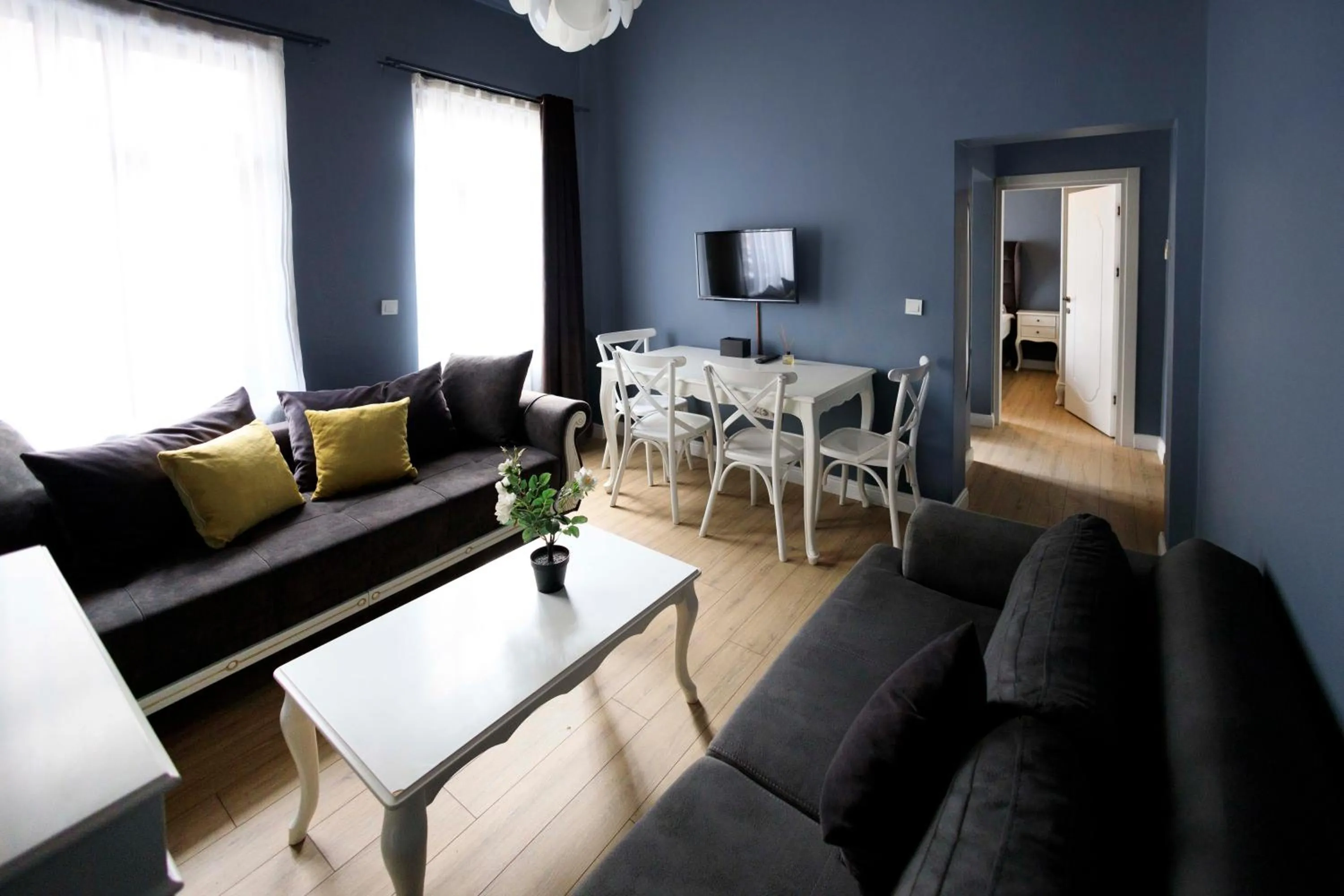 Living room in Selvese Suites, Serviced Living in Galata