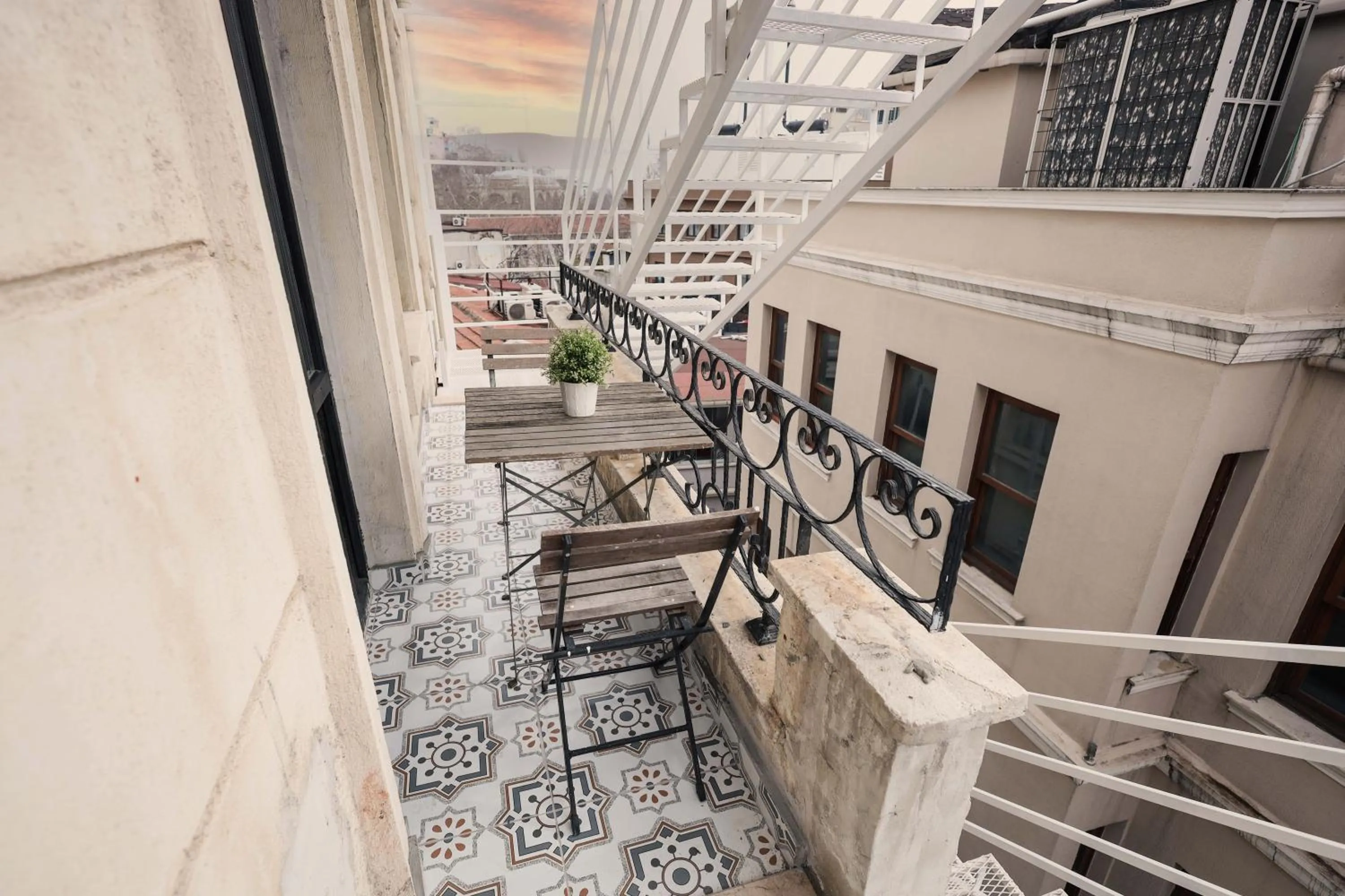 Balcony/Terrace in Selvese Suites, Serviced Living in Galata