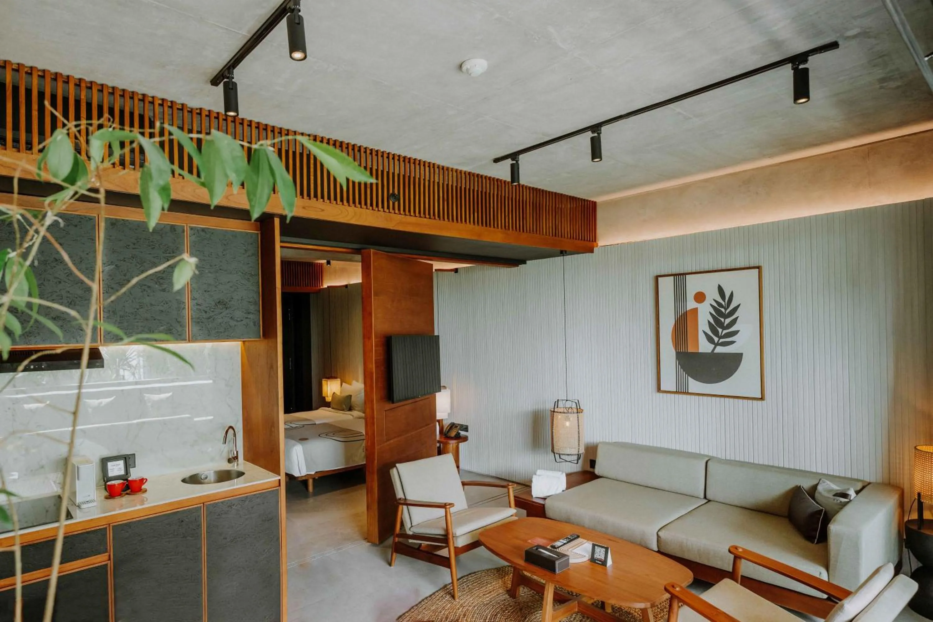 Living room in The Komu Canggu Bali