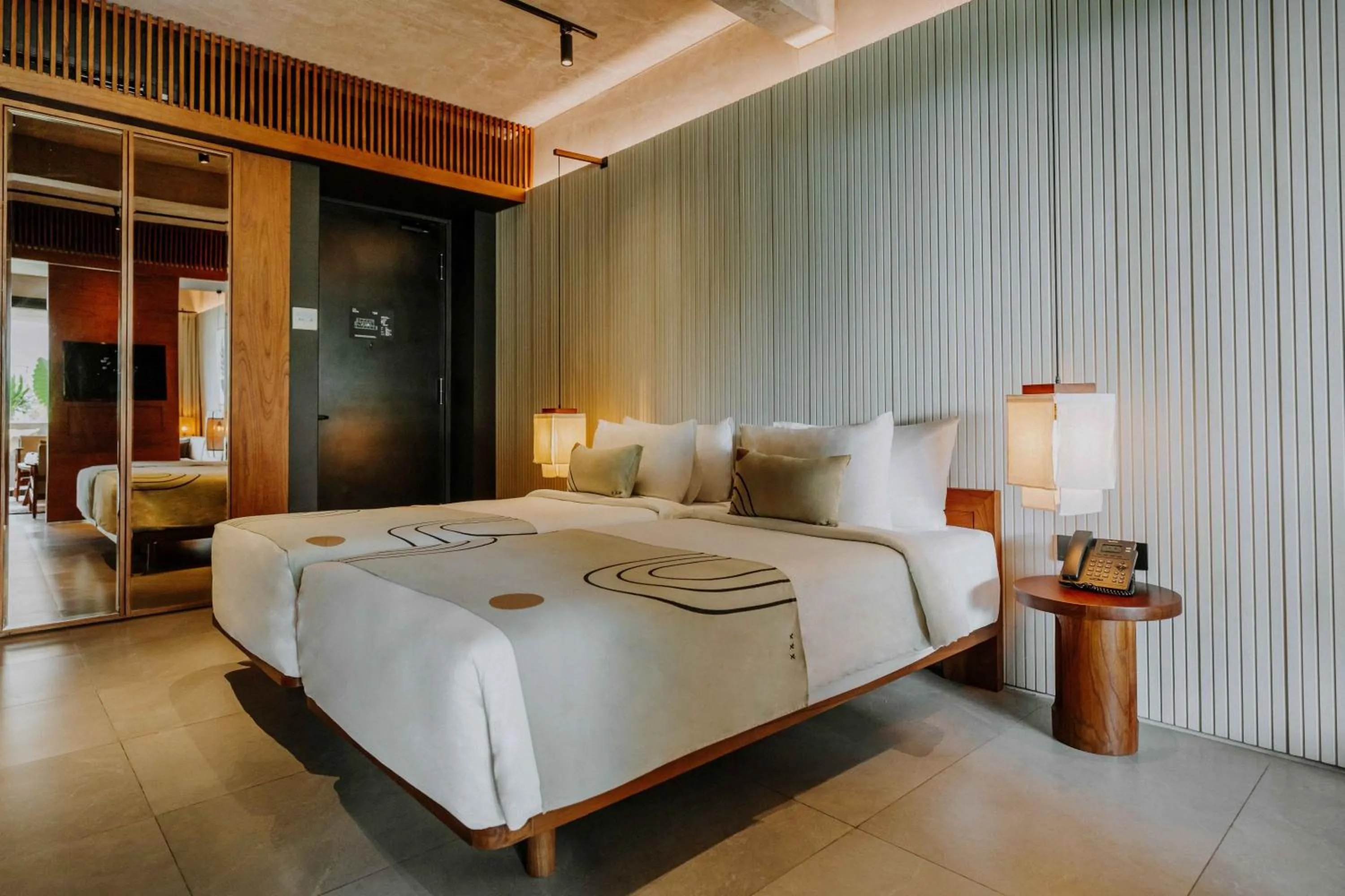 Bedroom, Bed in The Komu Canggu Bali