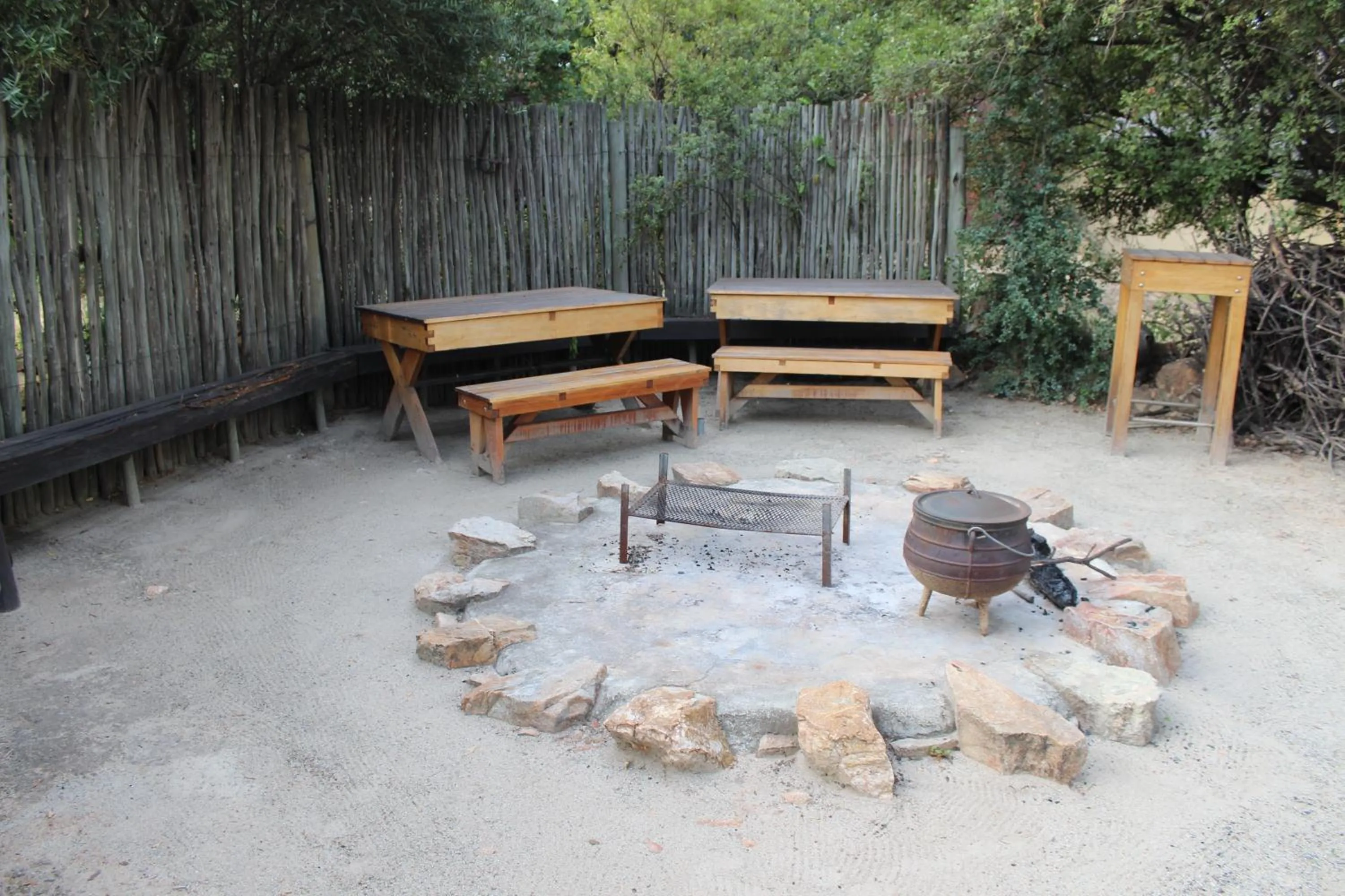 BBQ facilities in Emzini Apartments
