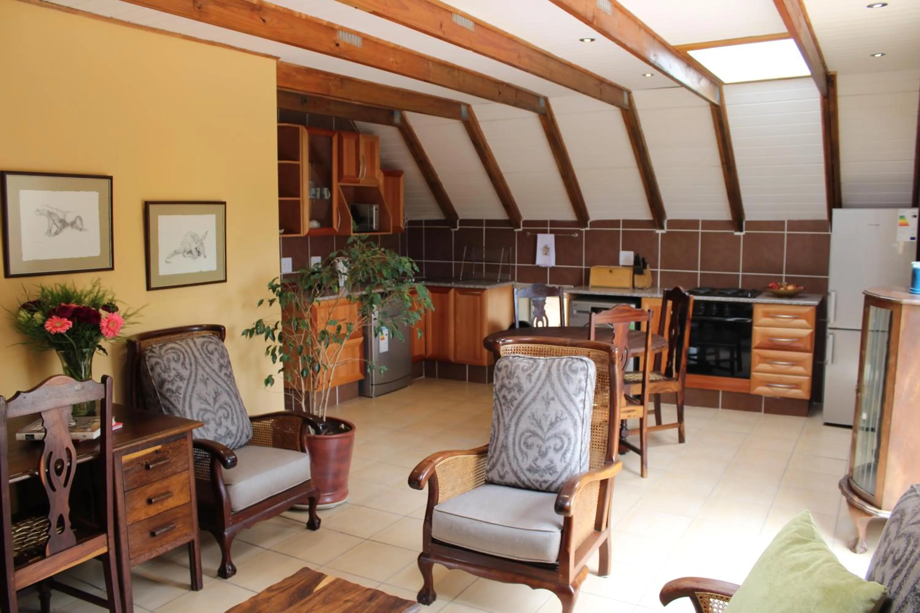 Living room in Emzini Apartments