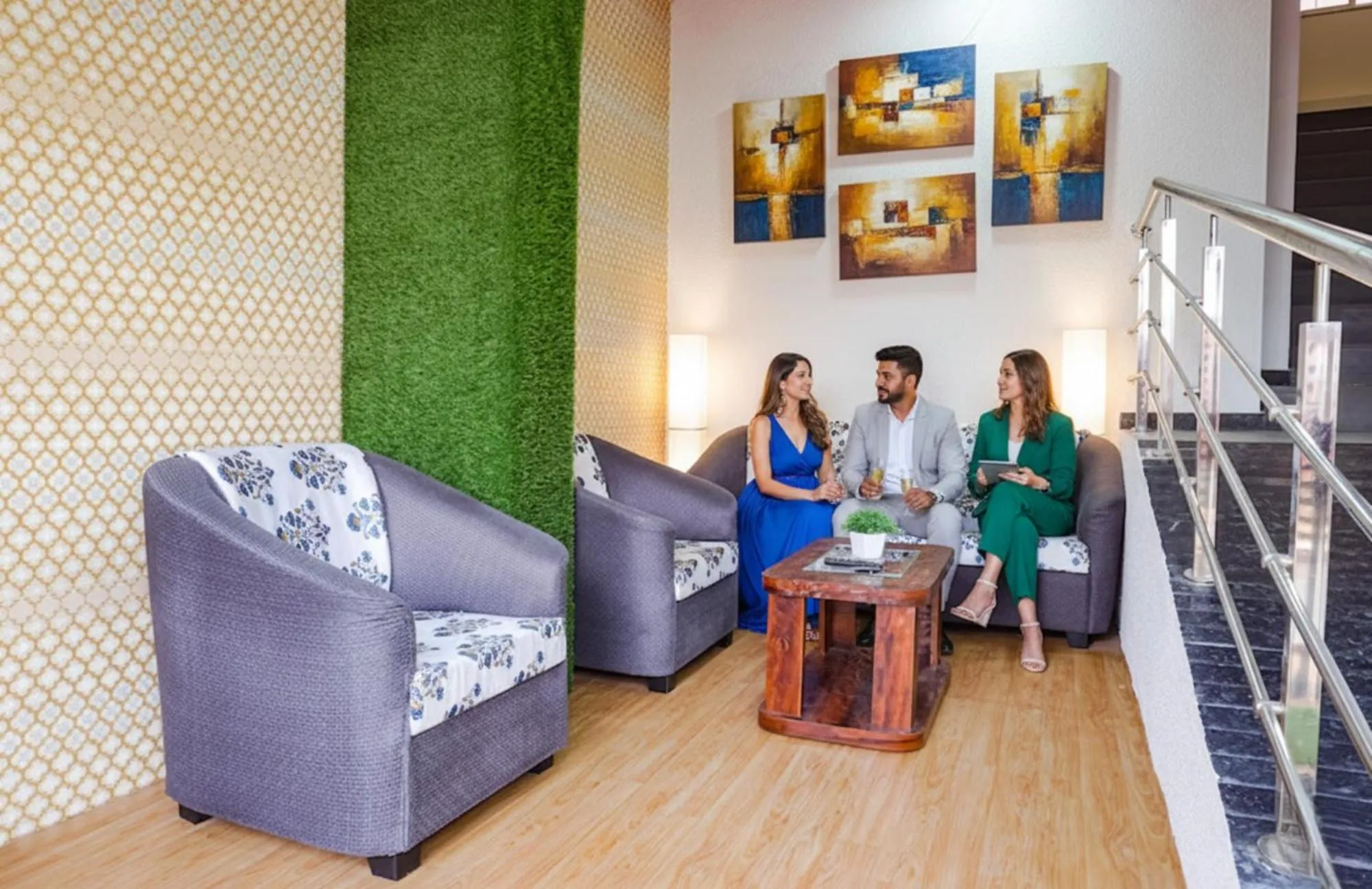 Seating area in FabHotel Stay Inn - IT Hub