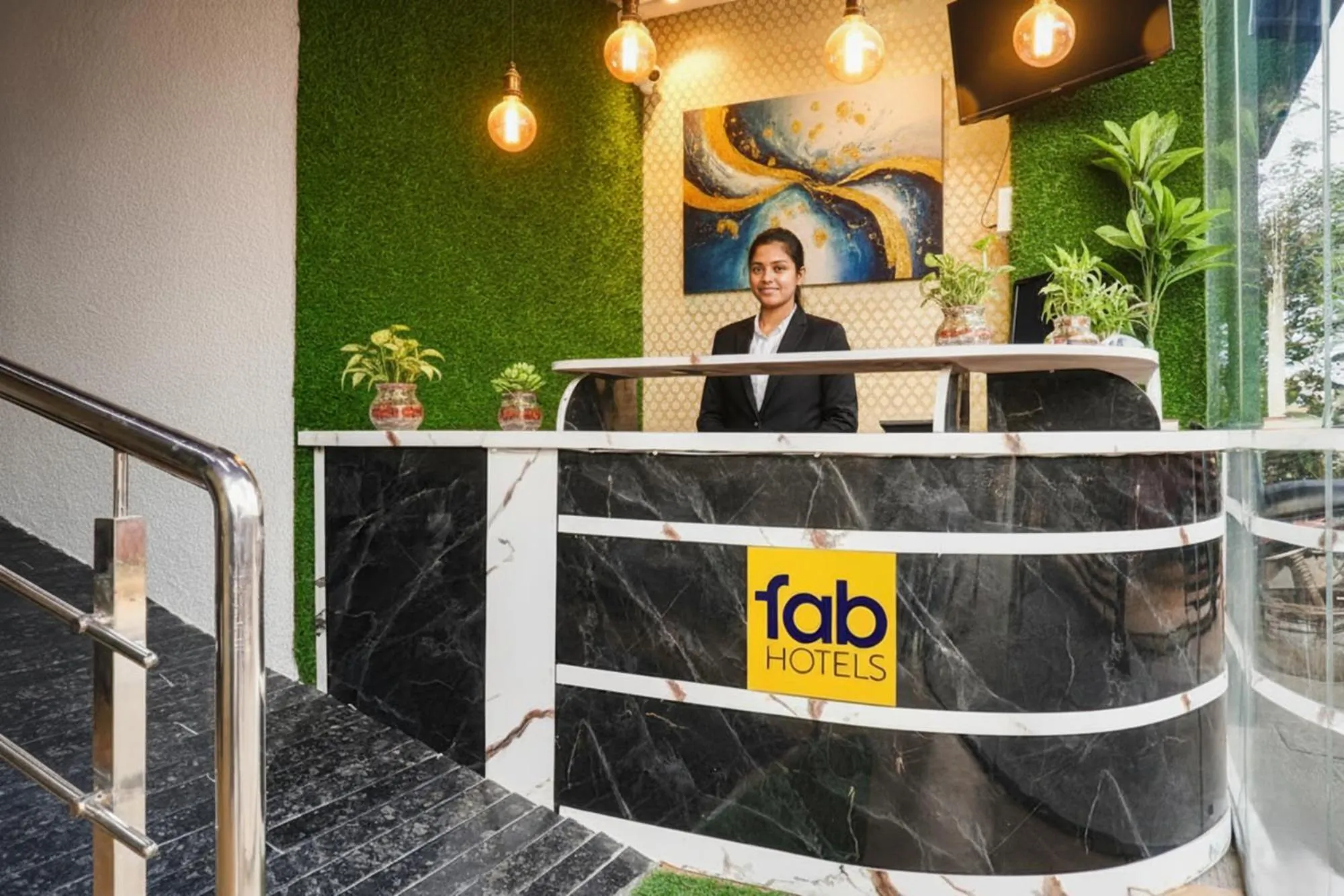 Lobby or reception in FabHotel Stay Inn - IT Hub