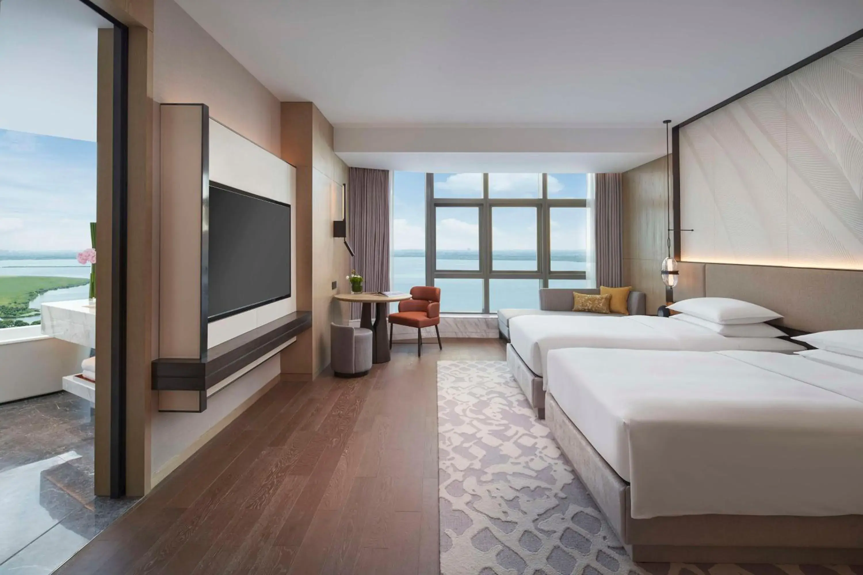 Bedroom, Bed in Hyatt Regency Changshu Kuncheng Lake Bedroom, Bed in Hyatt Regency Changshu Kuncheng Lake