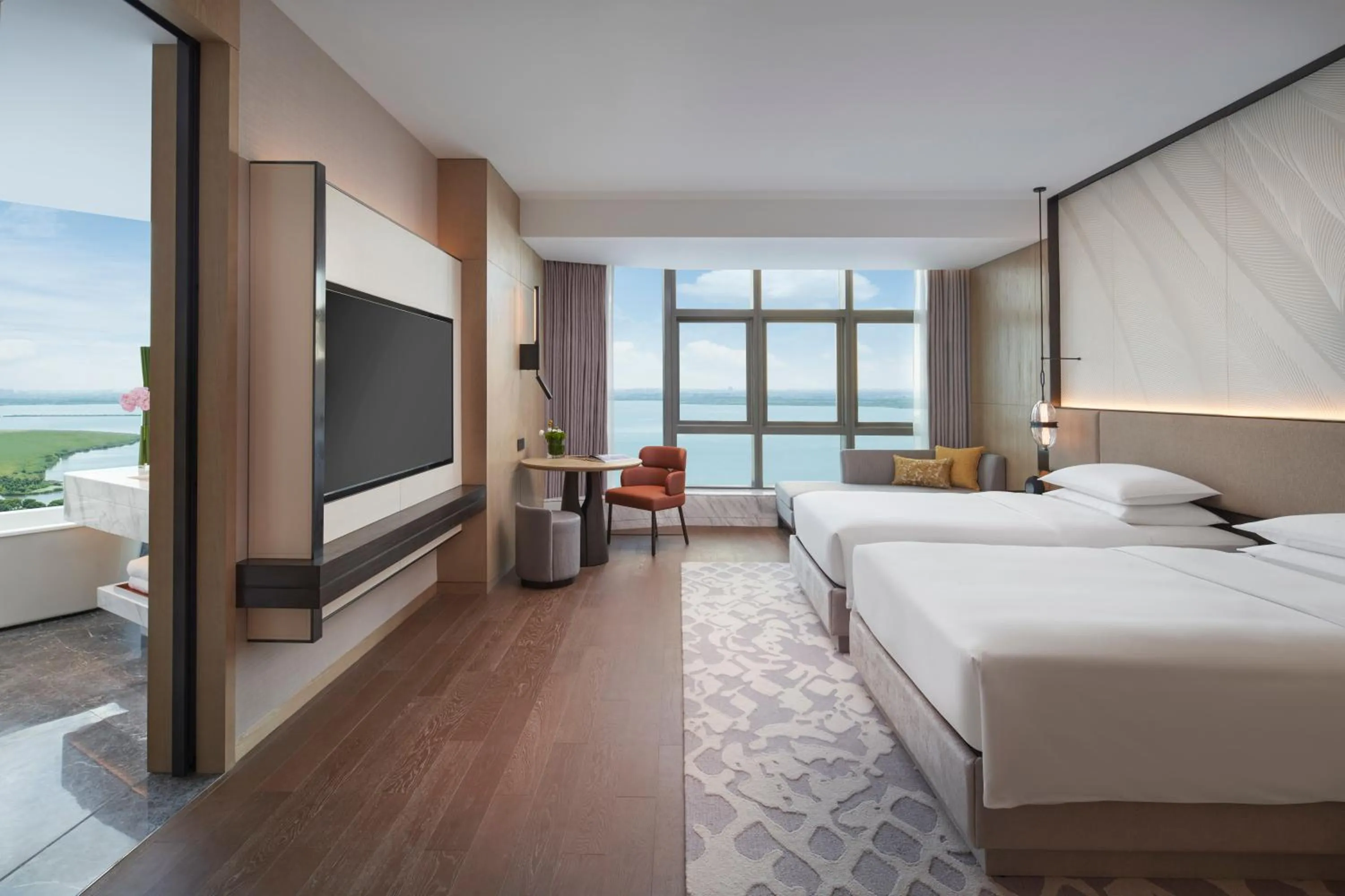 Bed in Hyatt Regency Changshu Kuncheng Lake