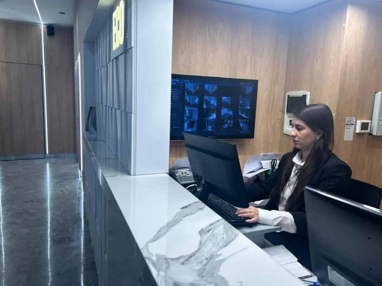 Lobby or reception in Bulnes Eco Suites Lobby or reception in Bulnes Eco Suites