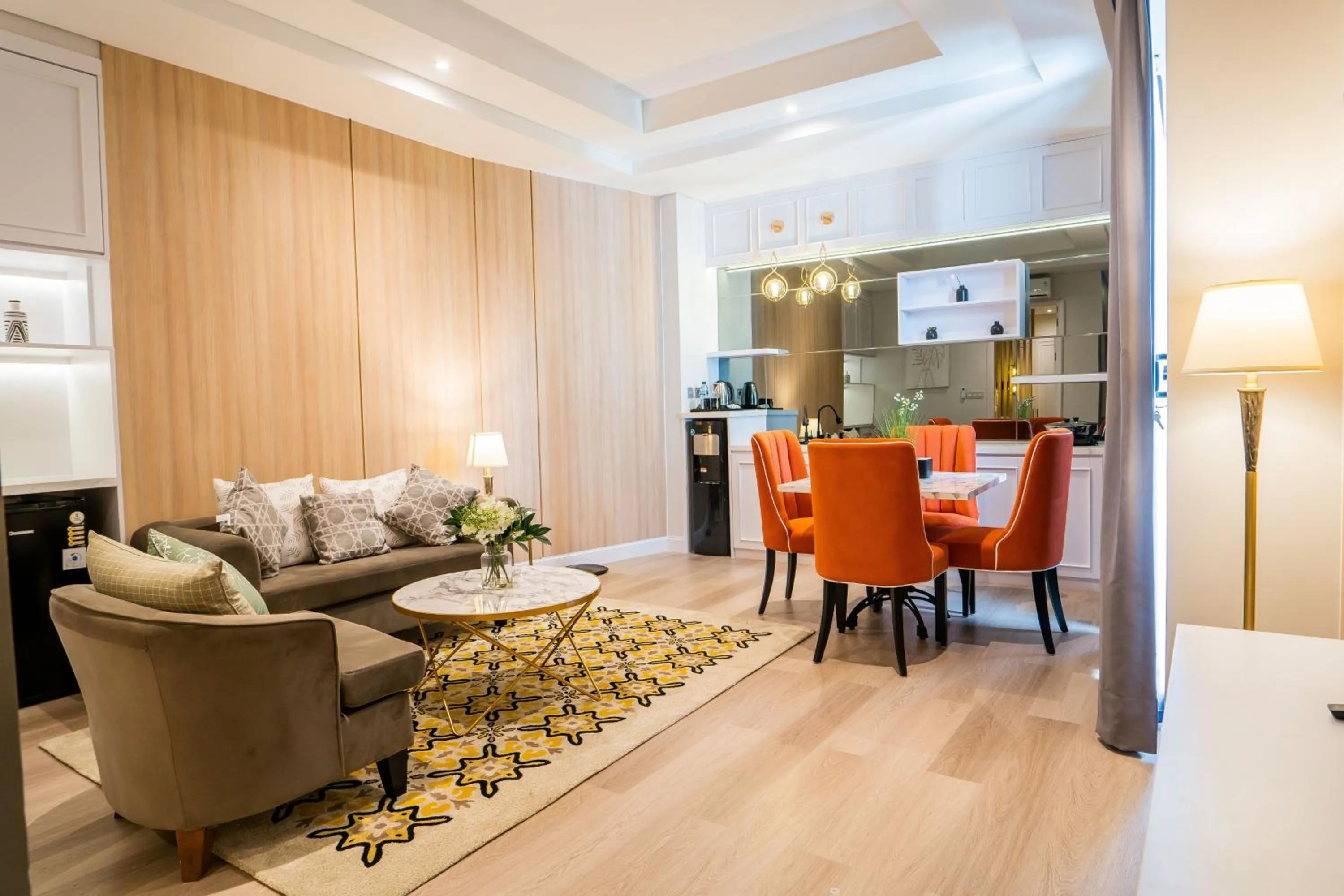 Kitchen or kitchenette in The Difan Hotel