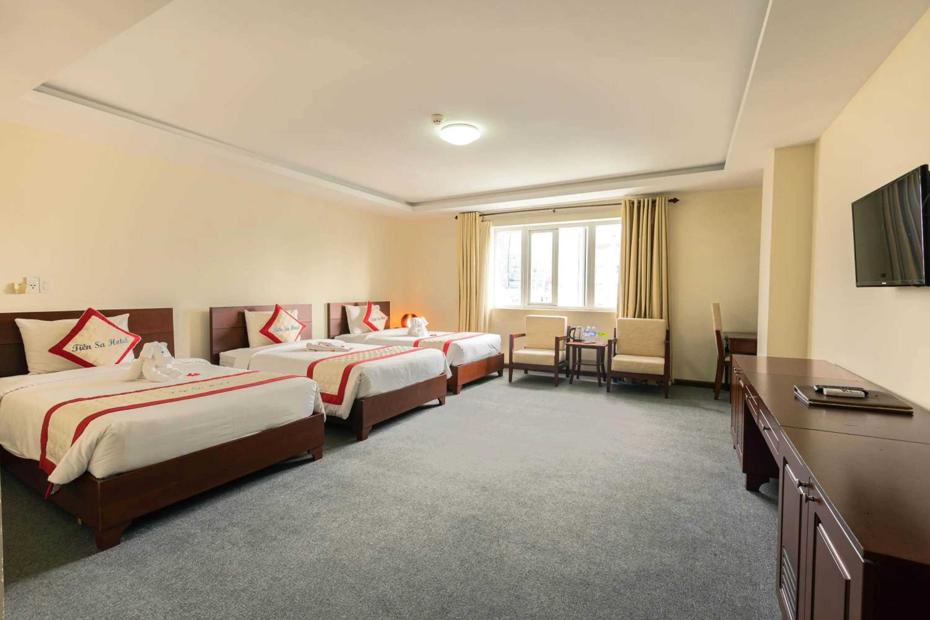 Bed in Tien Sa Danang Hotel