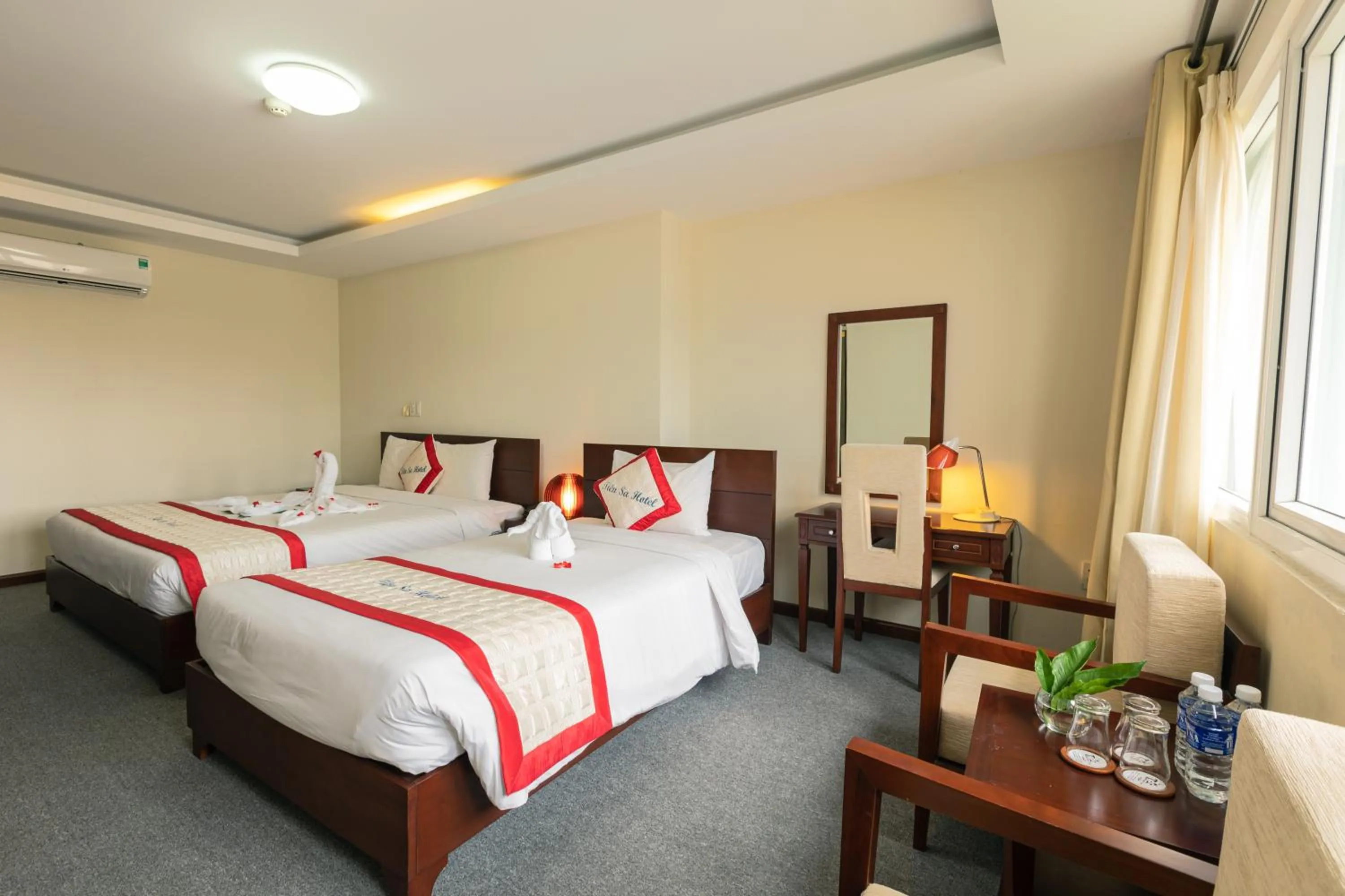 Bed in Tien Sa Danang Hotel