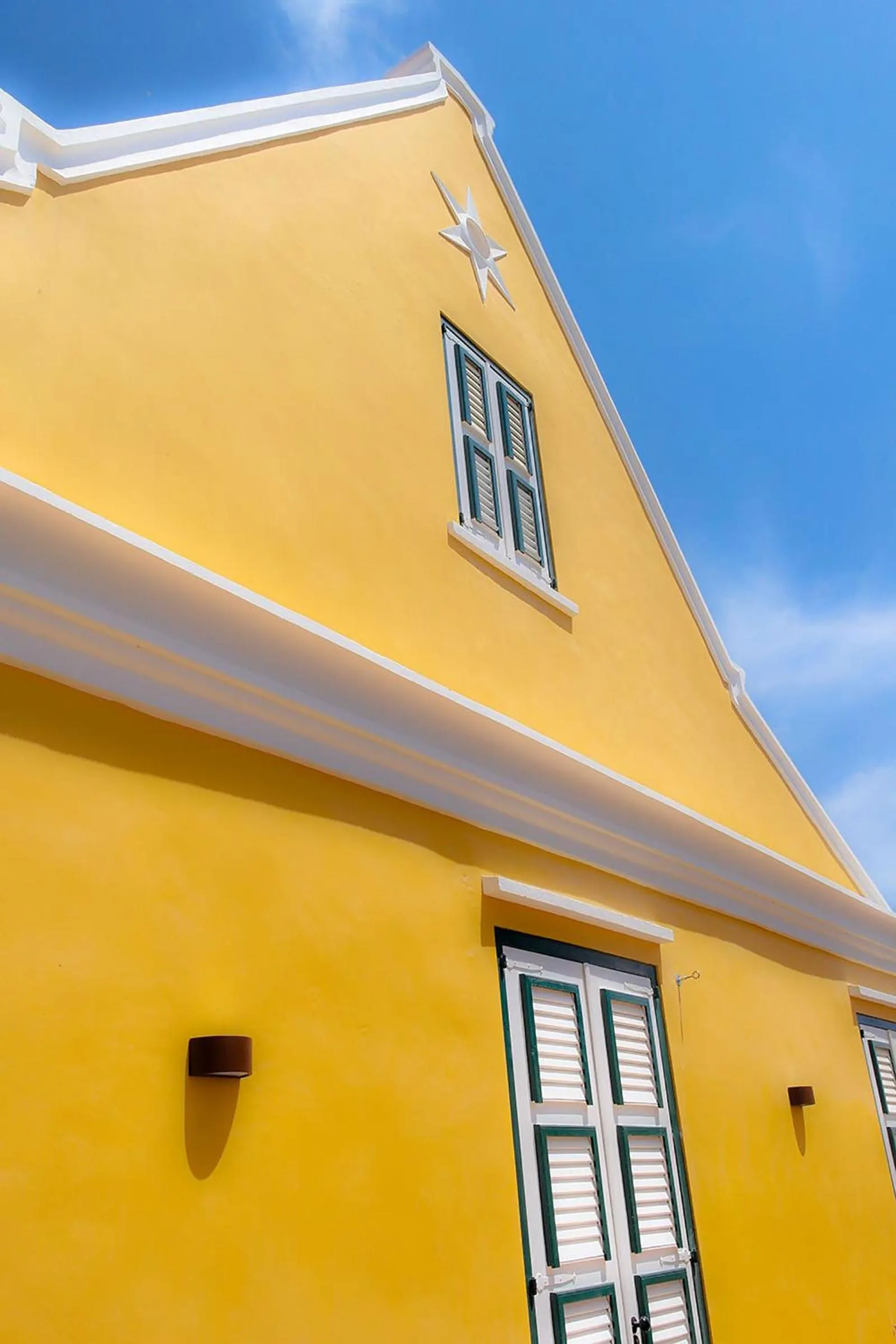 Bird's eye view in Landhuis Klein Santa Martha Boutique Hotel Restaurant.