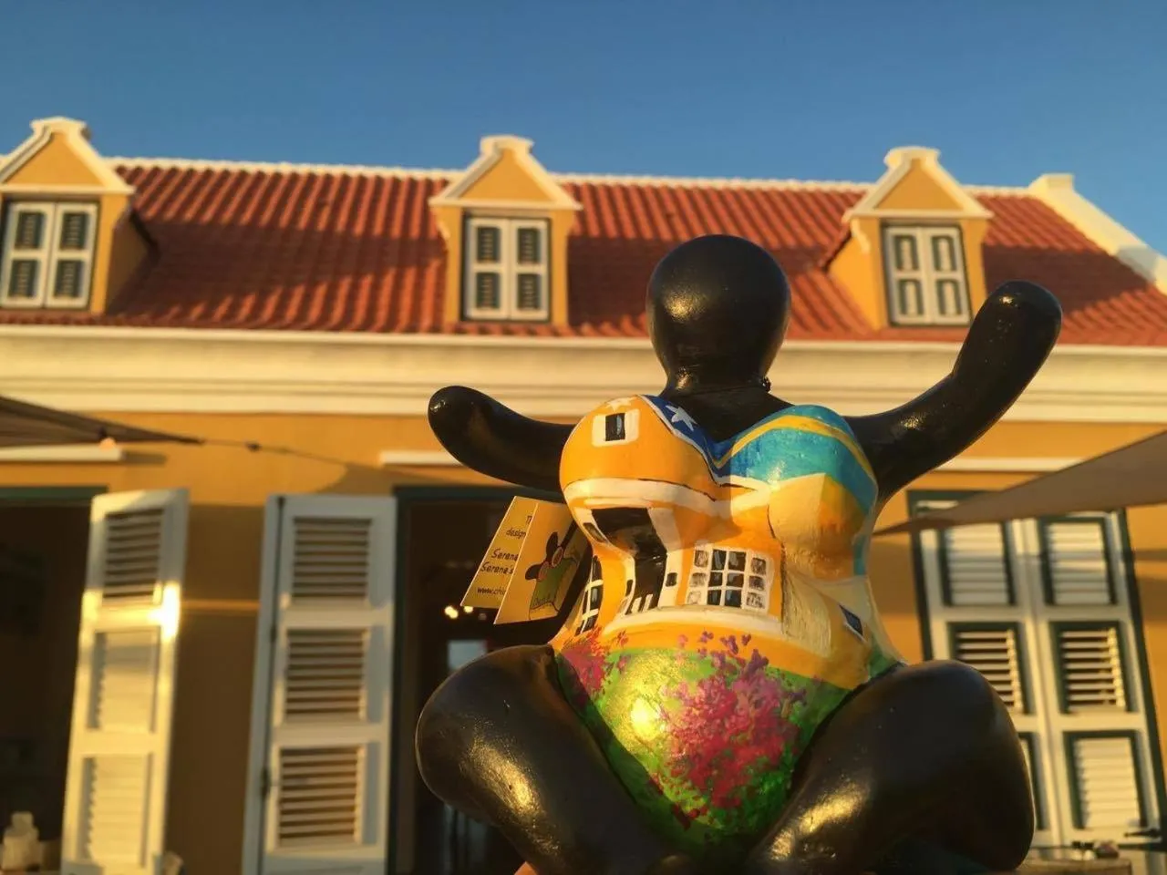Facade/entrance in Landhuis Klein Santa Martha Boutique Hotel Restaurant.