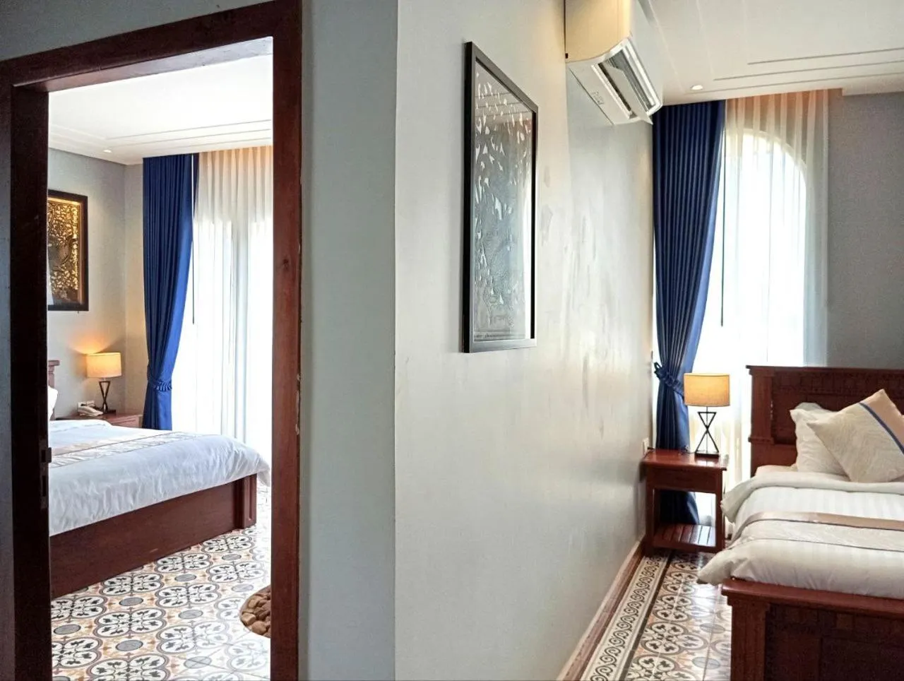 Bedroom, Bed in Sokchea Kampot Hotel