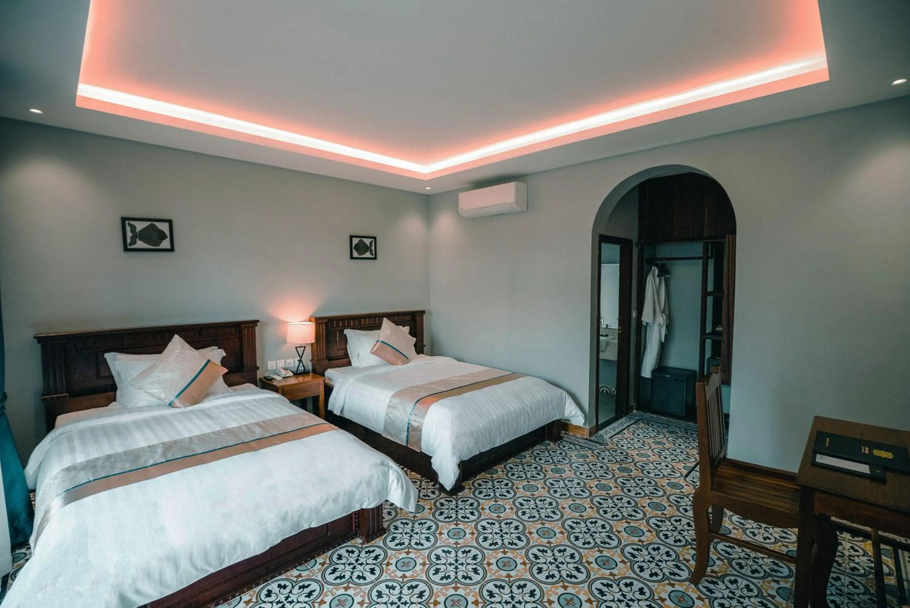 Bedroom, Bed in Sokchea Kampot Hotel