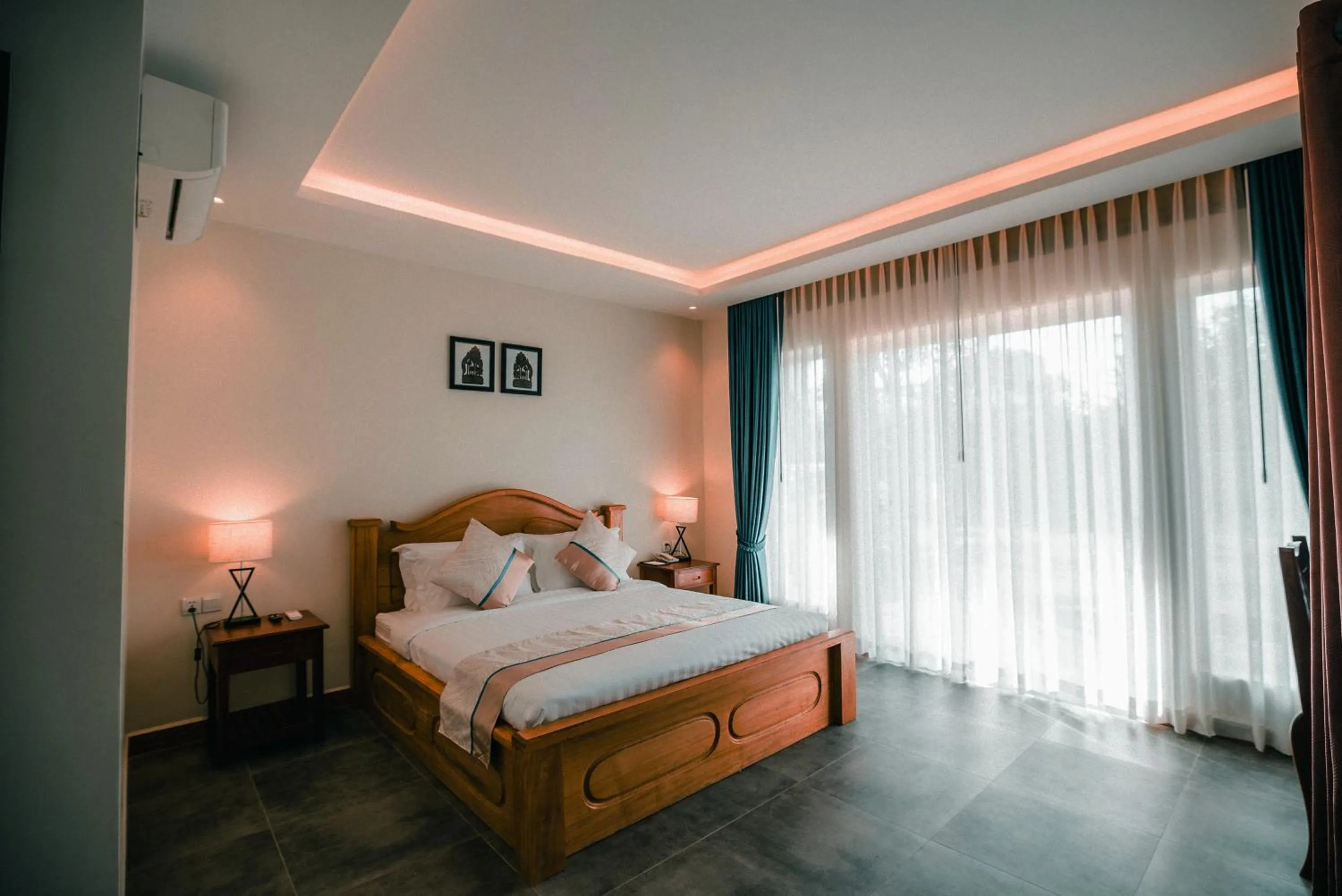 Bedroom, Bed in Sokchea Kampot Hotel