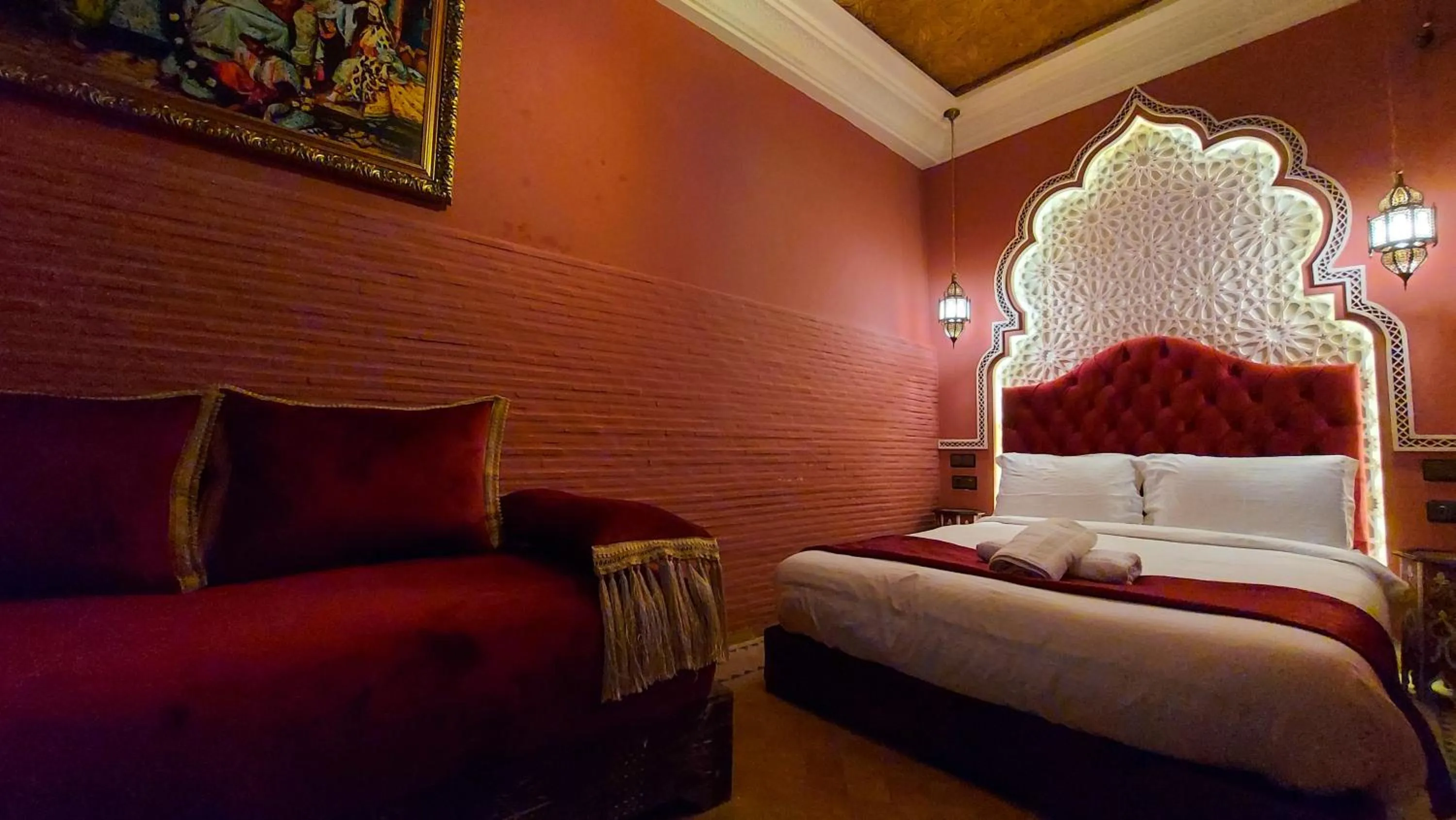 Bed in Riad Safir Marrakech