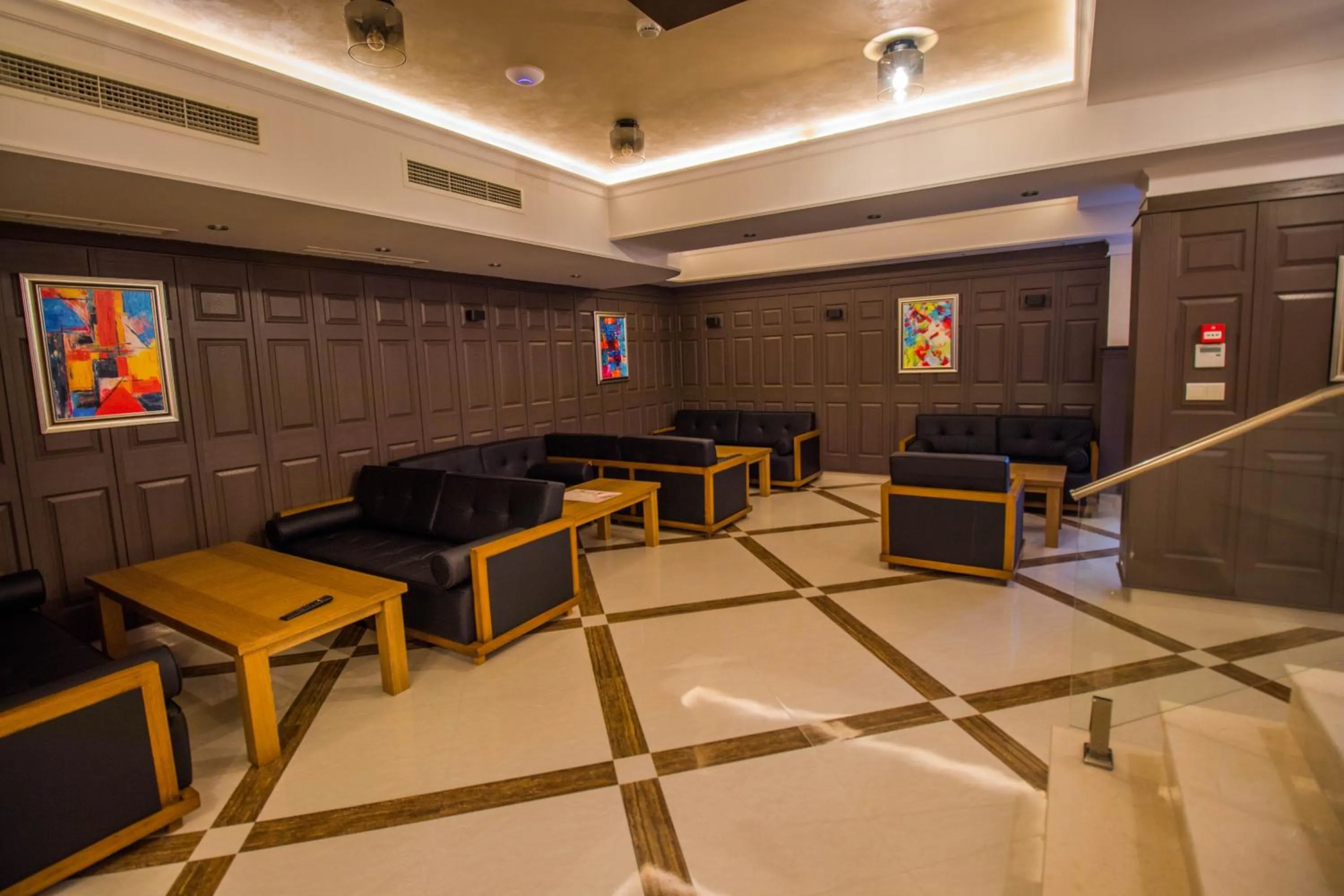 Seating area in Hotel Bohemi