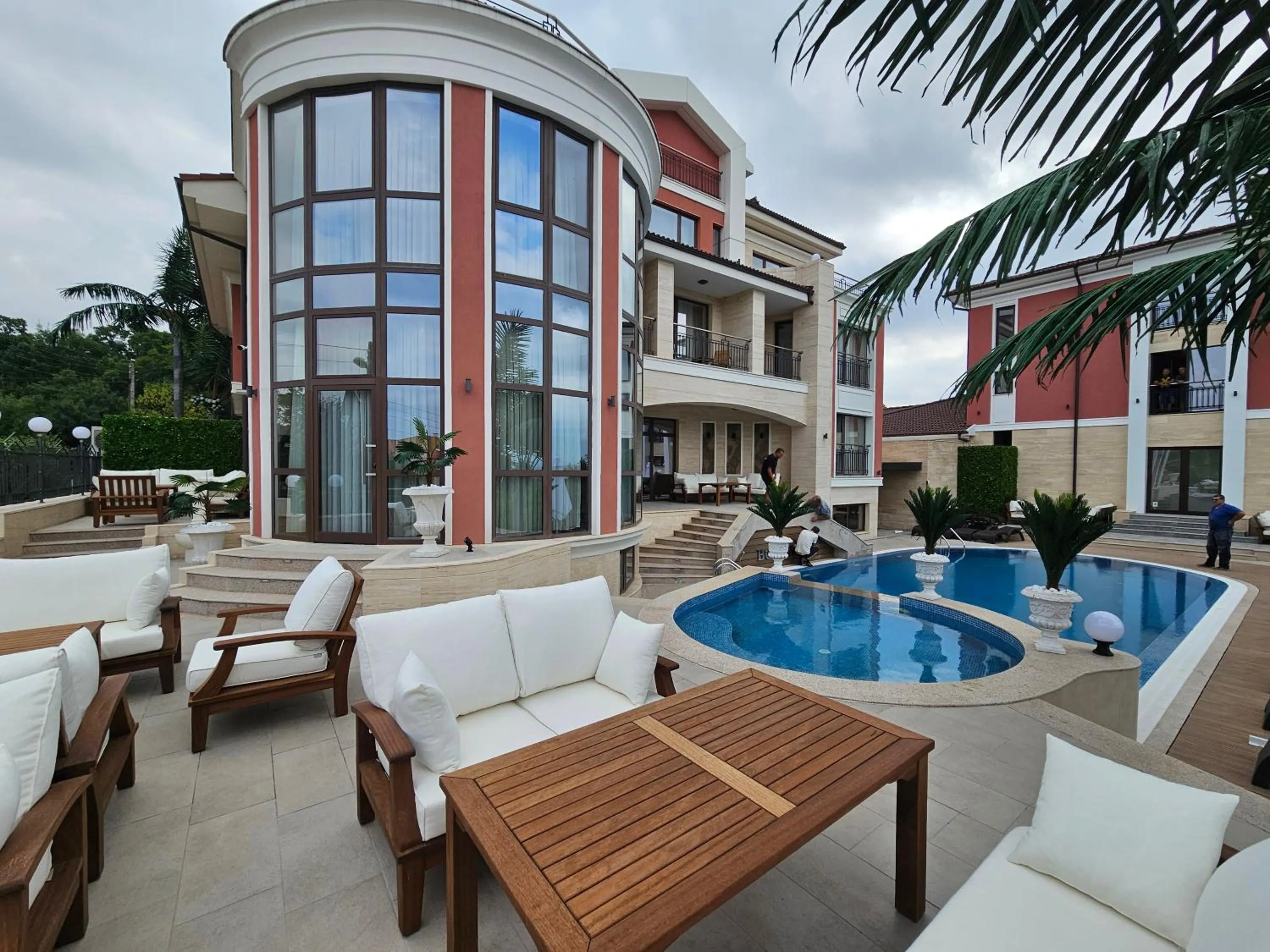 Pool view in Hotel Bohemi