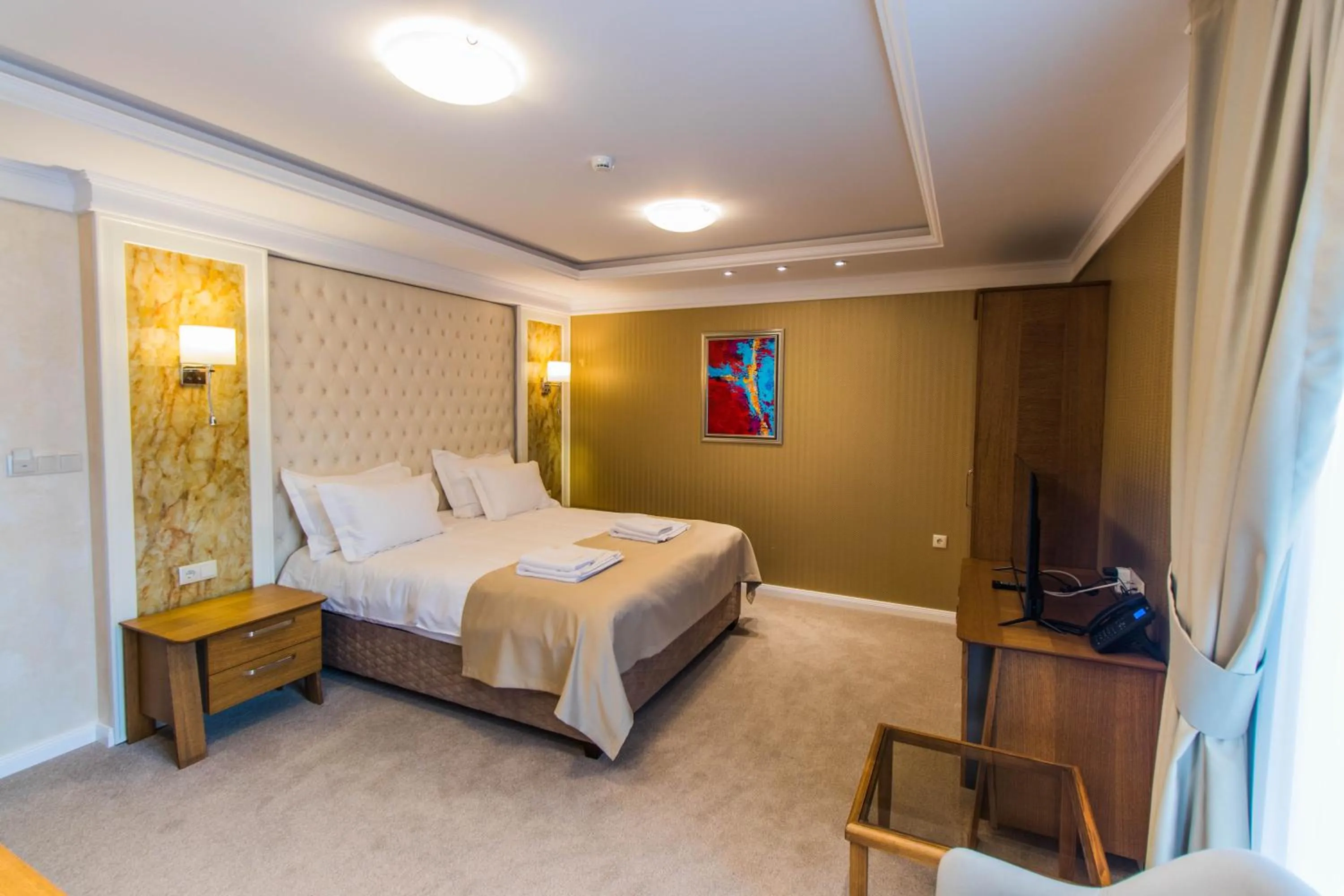 Bedroom, Bed in Hotel Bohemi