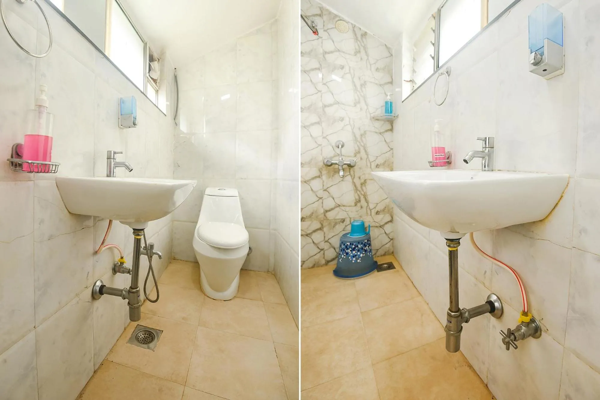 Bathroom in FabExpress Royal Baga Residency - 500m From Baga Beach
