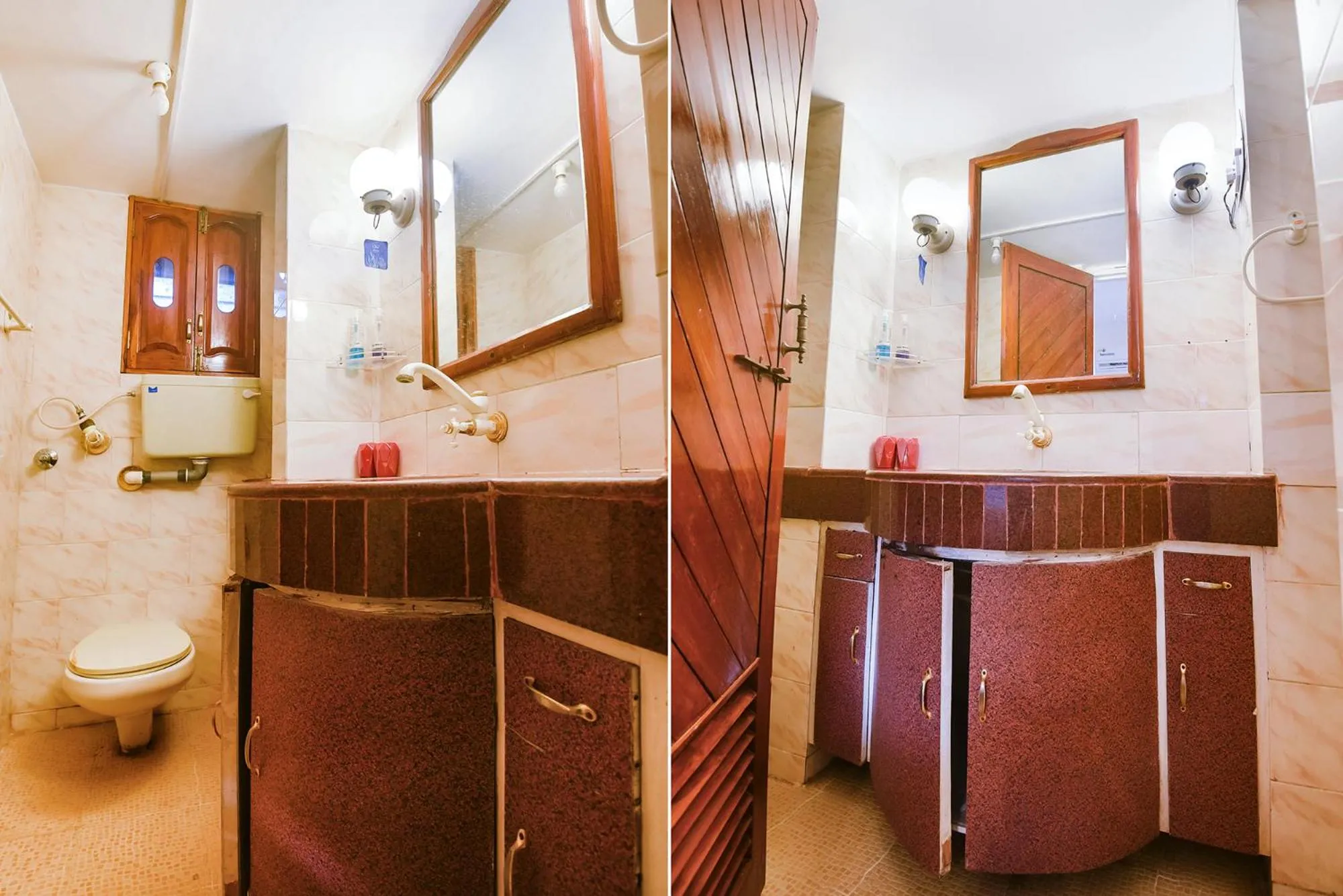 Bathroom in FabExpress Royal Baga Residency - 500m From Baga Beach