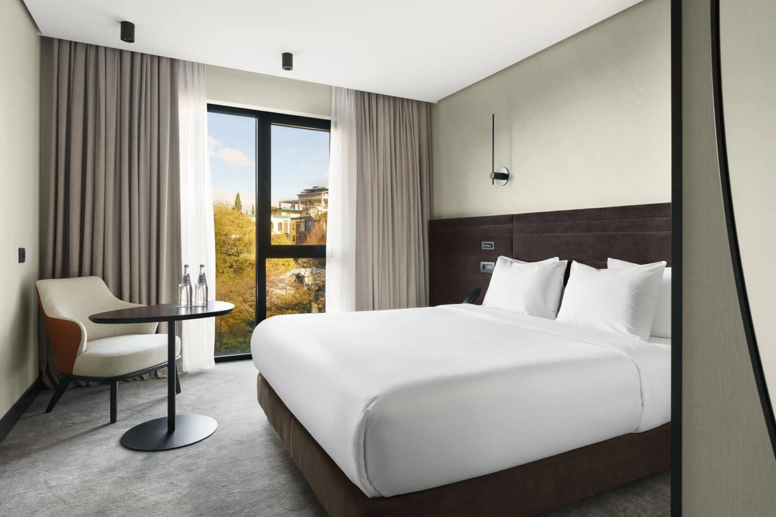 View (from property/room), Bed in Novotel Tbilisi Center