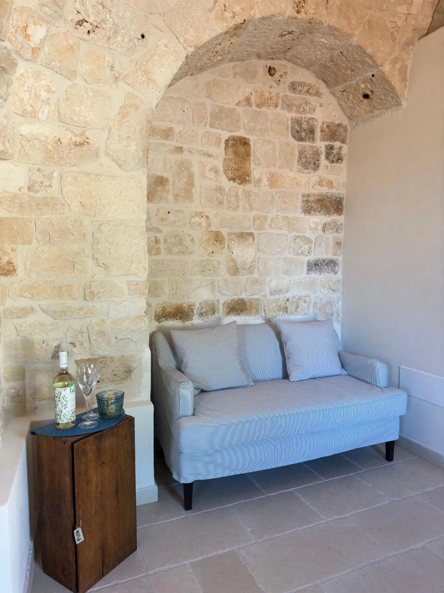 Living room in Masseria Mazzalorsa