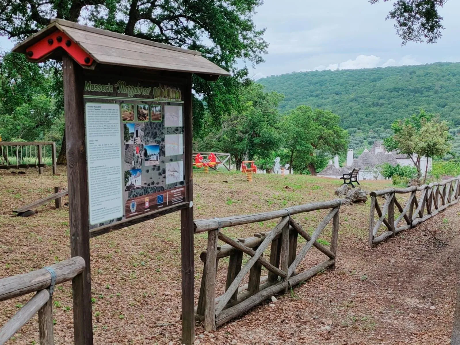 Children play ground in Masseria Mazzalorsa