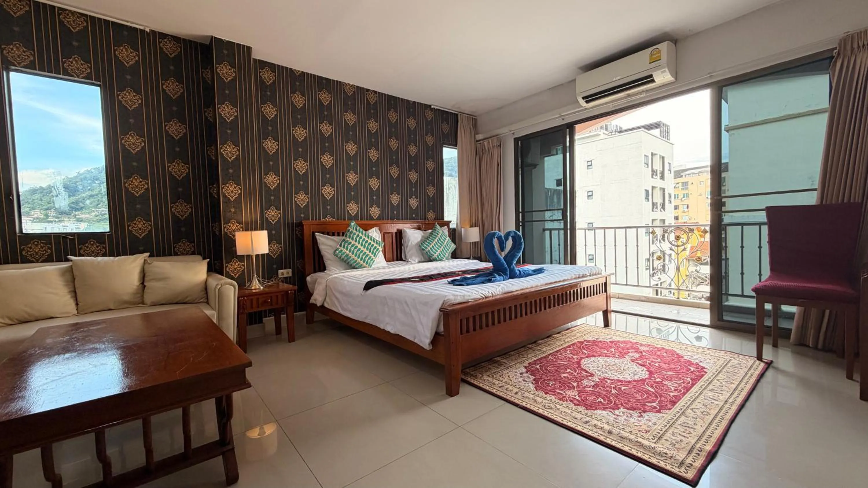 Bed in Royal Sweet Hotel