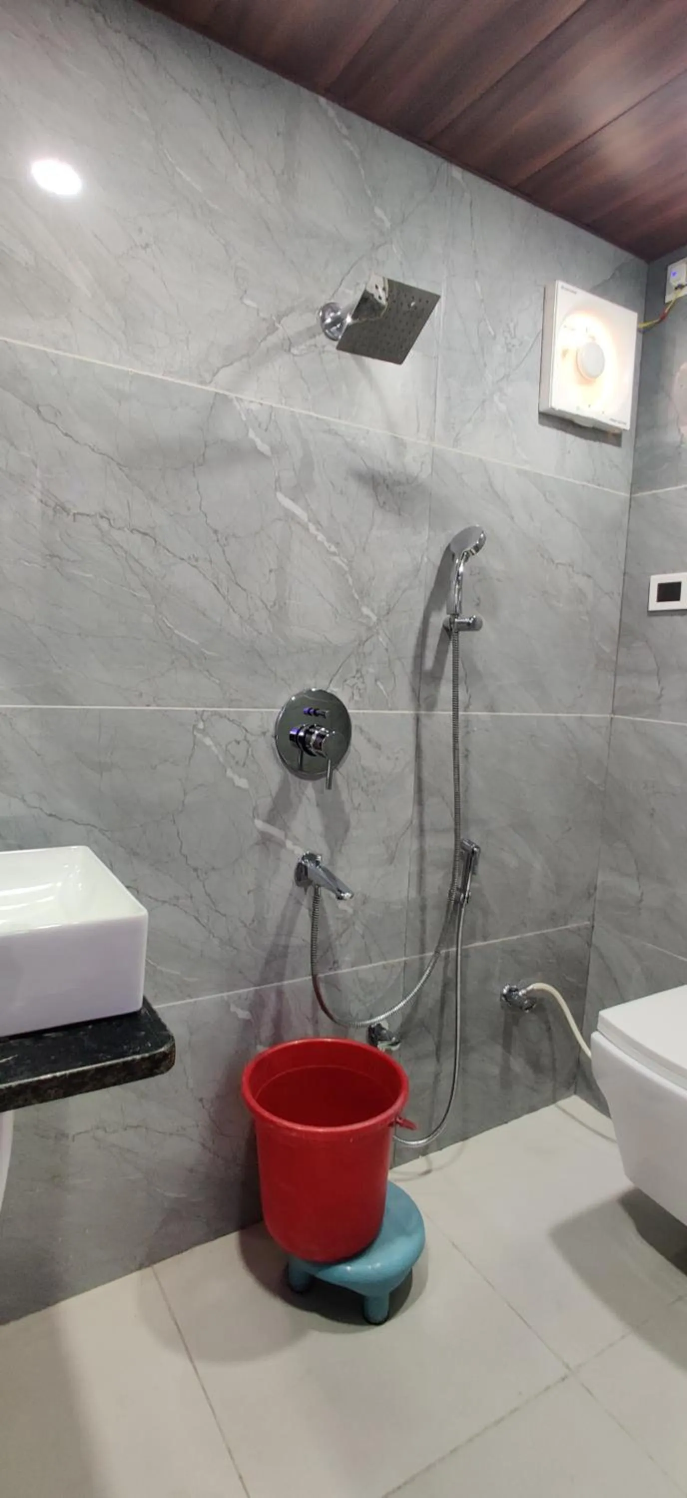 Shower in Hotel Nirmala Inn