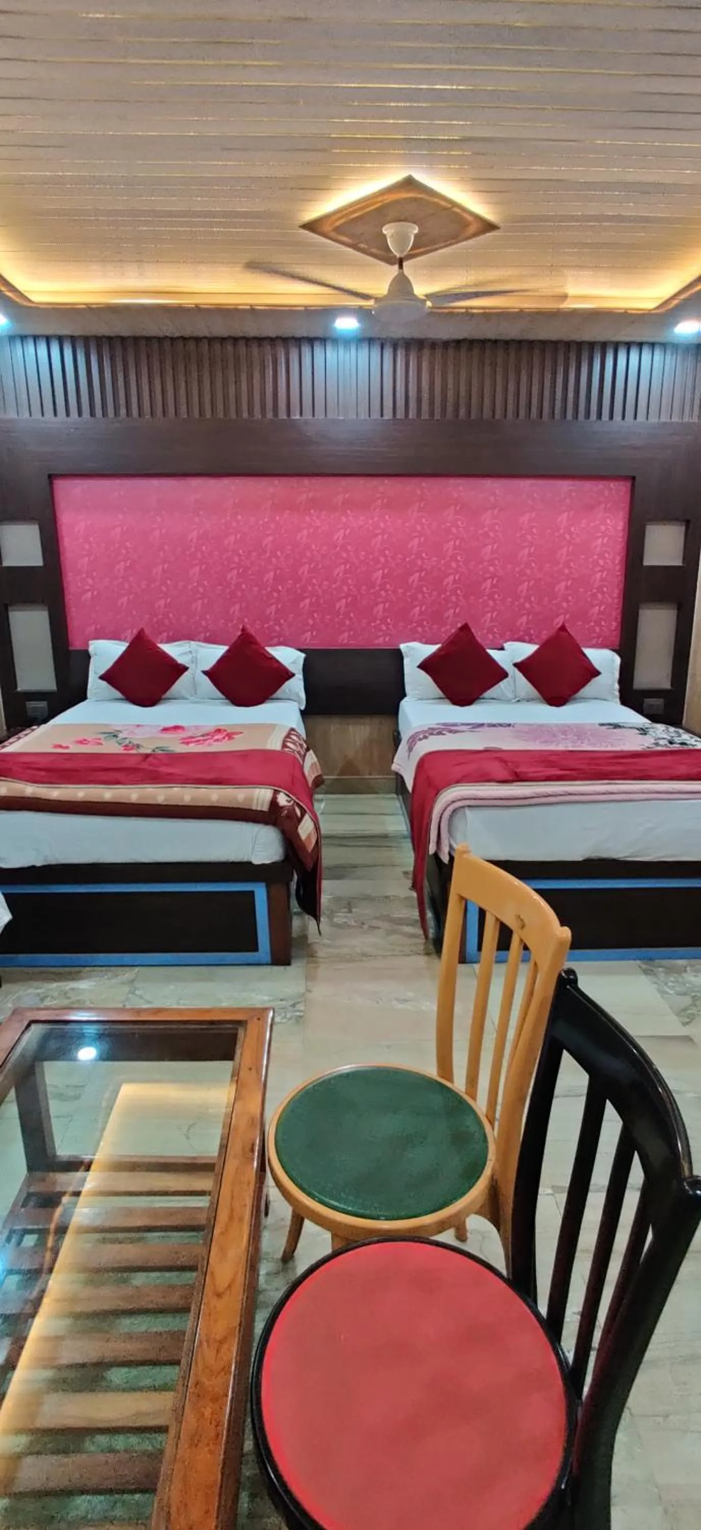 Bed in Hotel Nirmala Inn