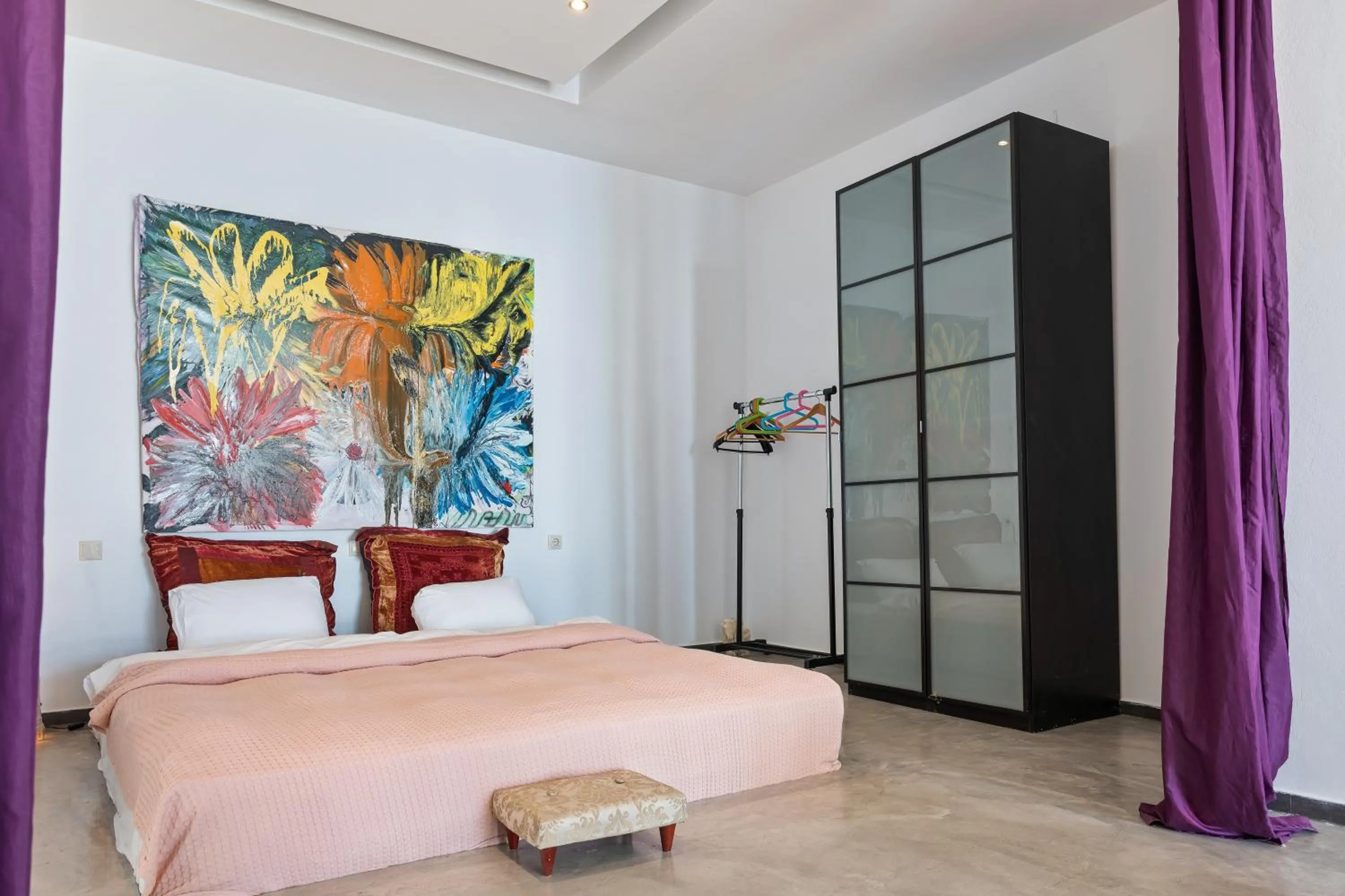 Bed in Serenity Boutique Suites