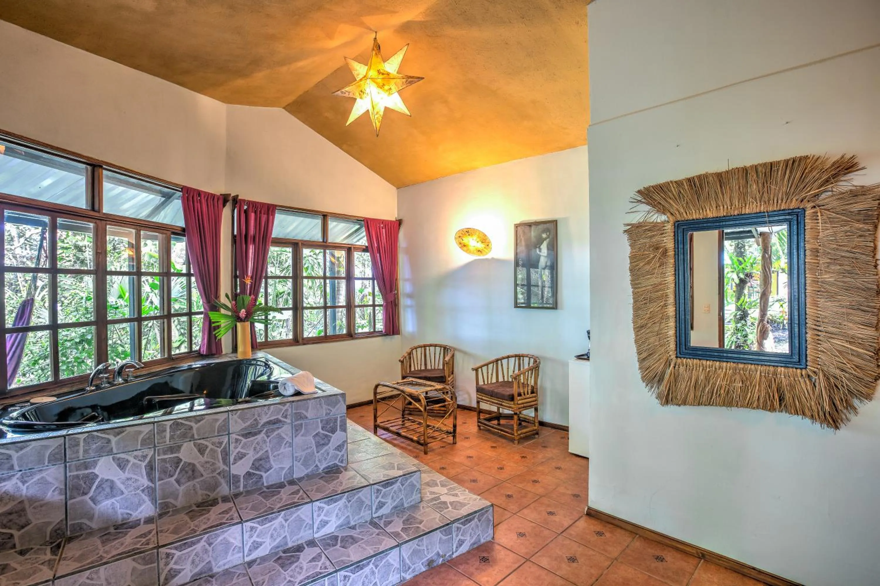 Living room in La Diosa Nature Lodge