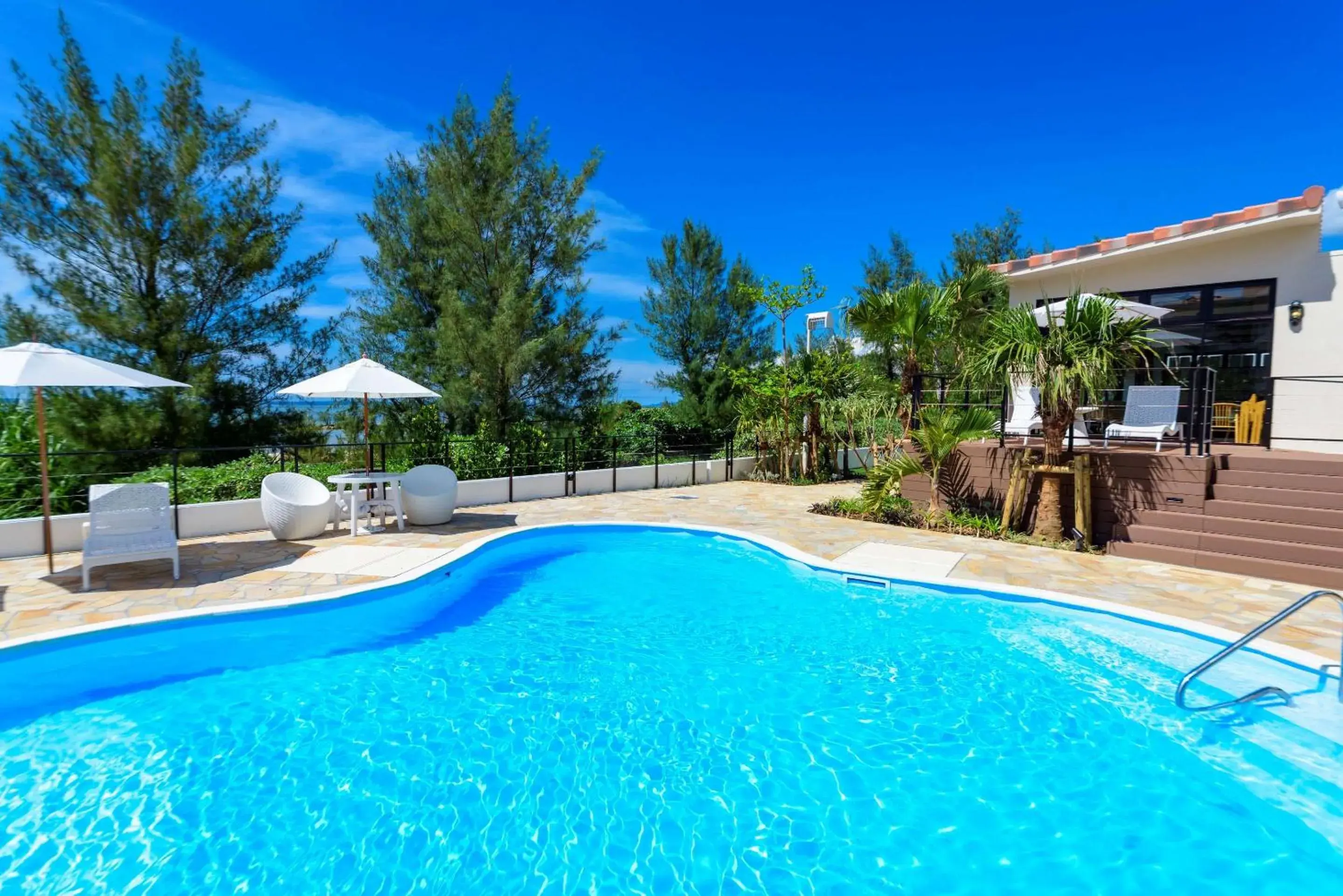 Pool view in Best Western Okinawa Onna Beach Pool view in Best Western Okinawa Onna Beach