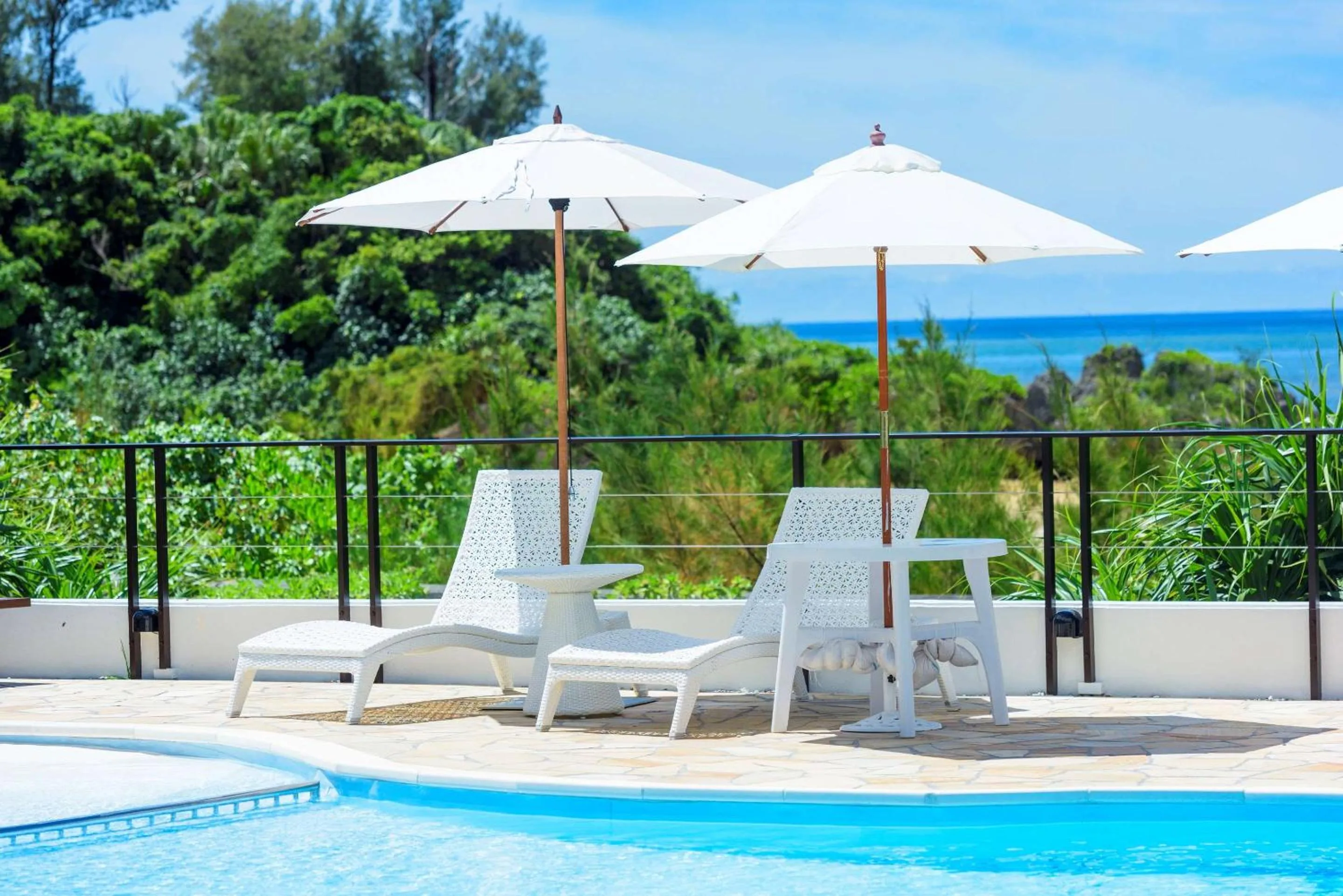 Pool view in Best Western Okinawa Onna Beach