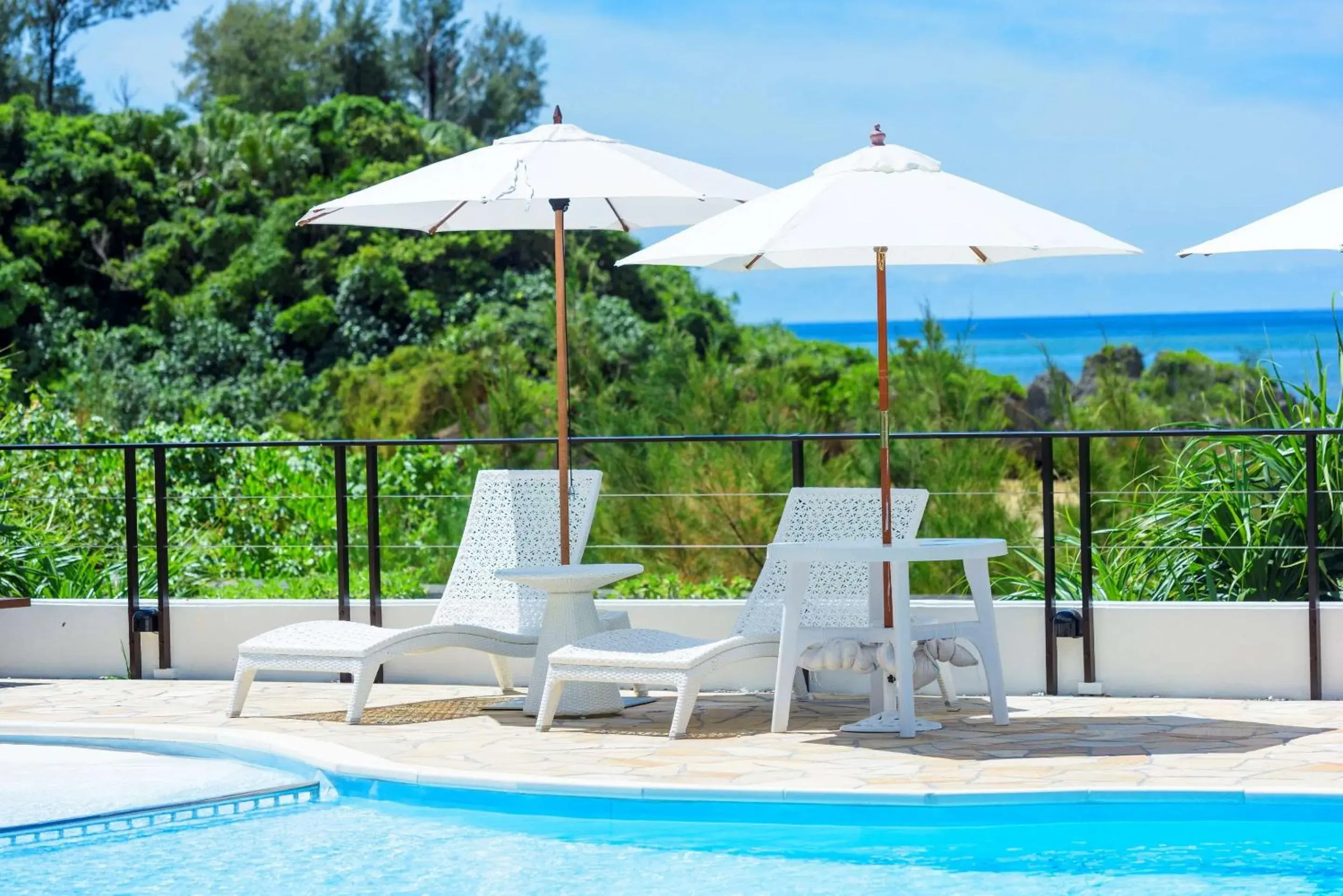 Pool view in Best Western Okinawa Onna Beach Pool view in Best Western Okinawa Onna Beach