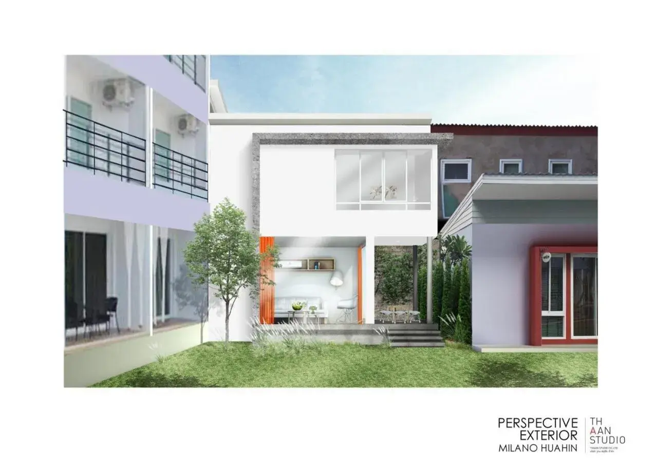 Facade/entrance in Milano Huahin Facade/entrance in Milano Huahin