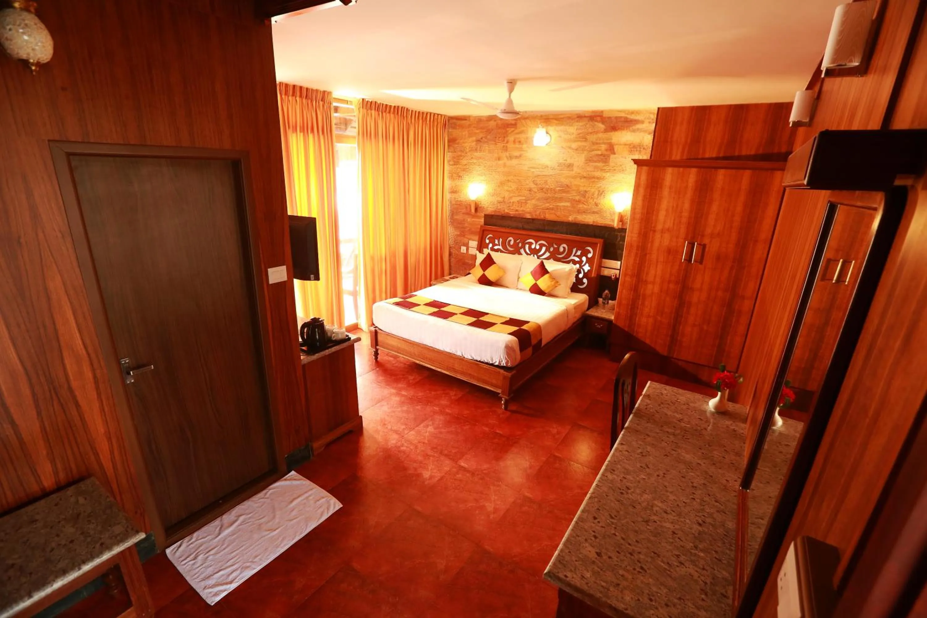 Bed in Kondai Lip Backwater Heritage Resort