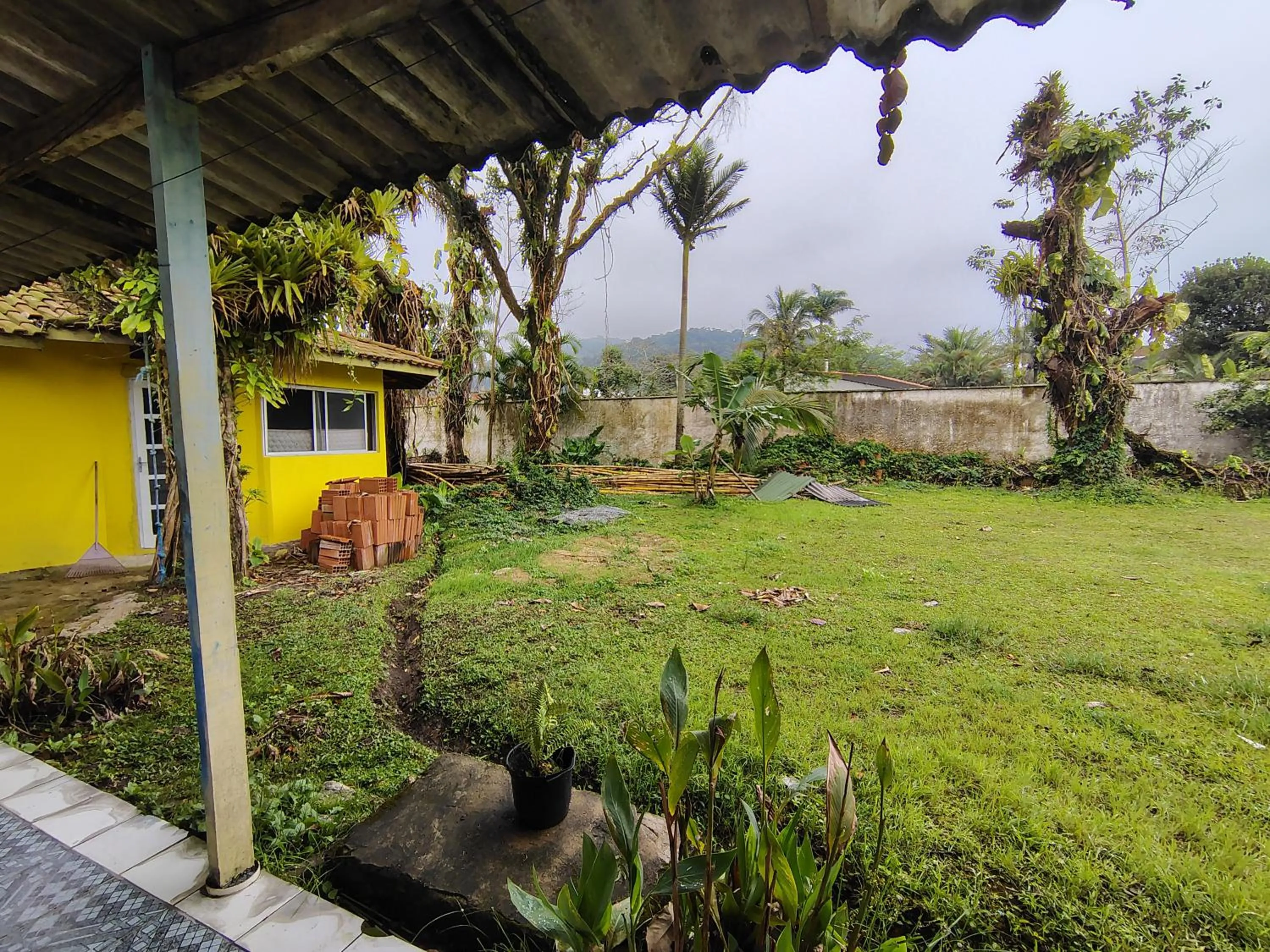 Garden view in Pousada Lambaris Pereque Guarujá