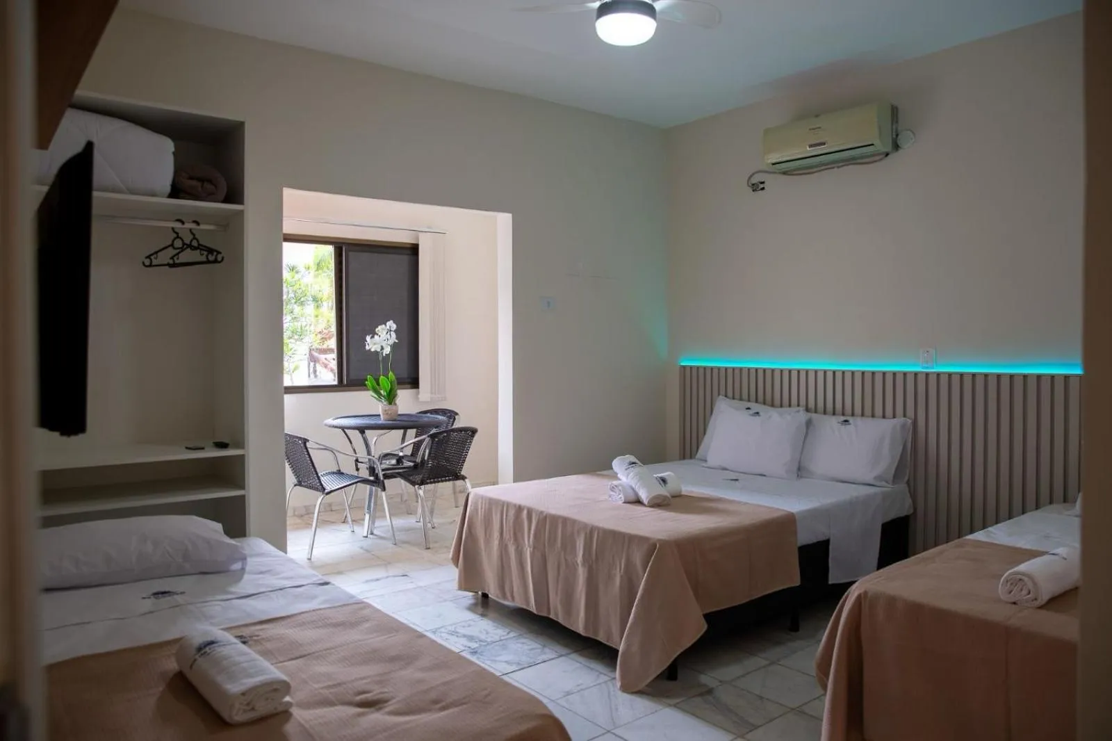 Bed in Pousada Sol da Enseada Guarujá Inn - Piscina Aquecida