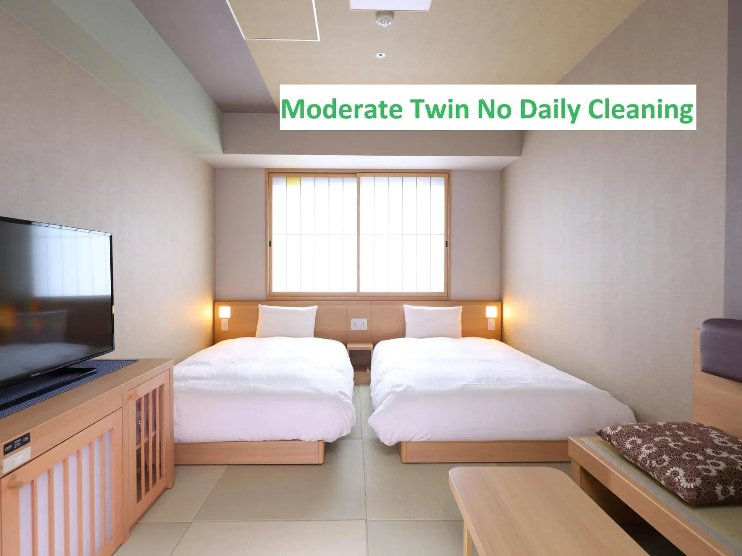 Moderate Twin Room - No Daily Cleaning in Onyado Nono Asakusa Annex - Natural Hot Spring Moderate Twin Room - No Daily Cleaning in Onyado Nono Asakusa Annex - Natural Hot Spring