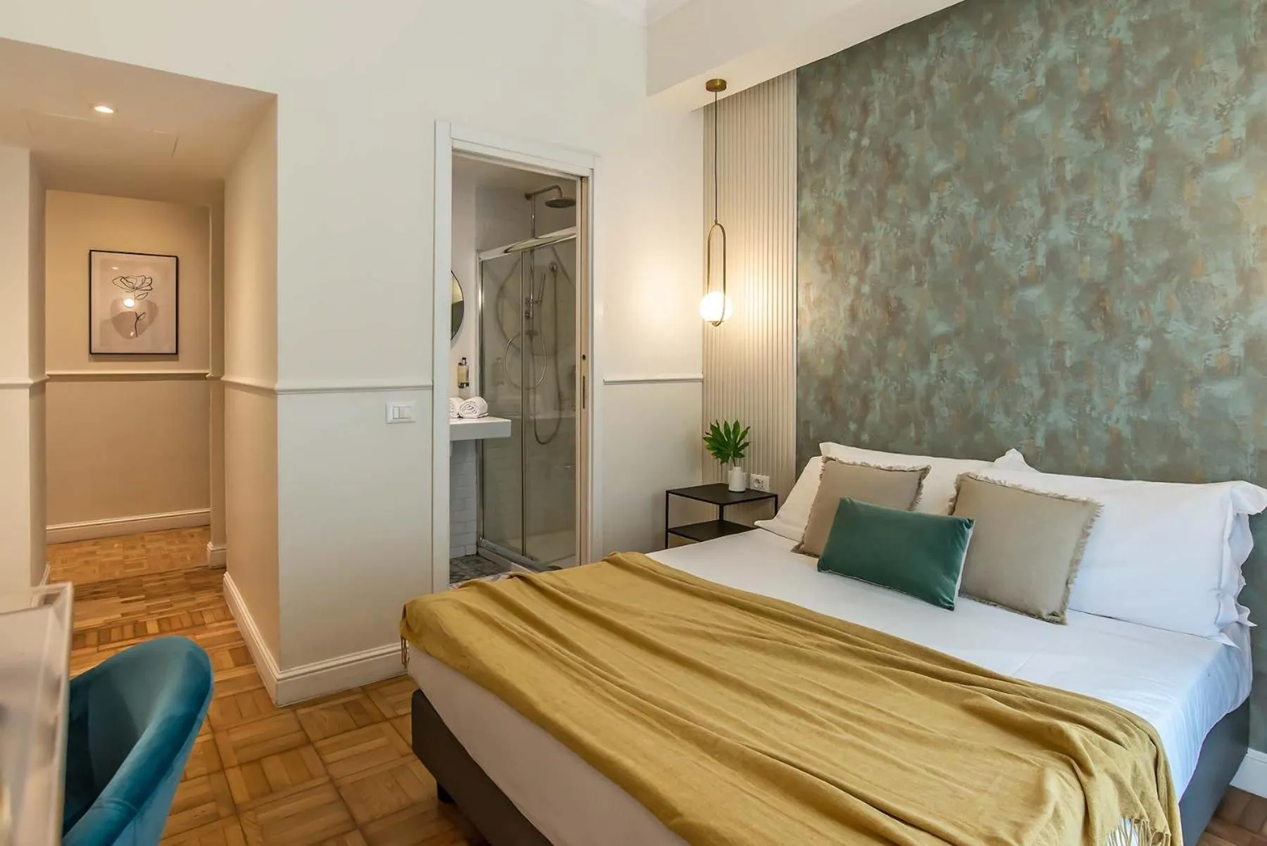 Bed in 94Rooms Vatican Guest House - Vigliena