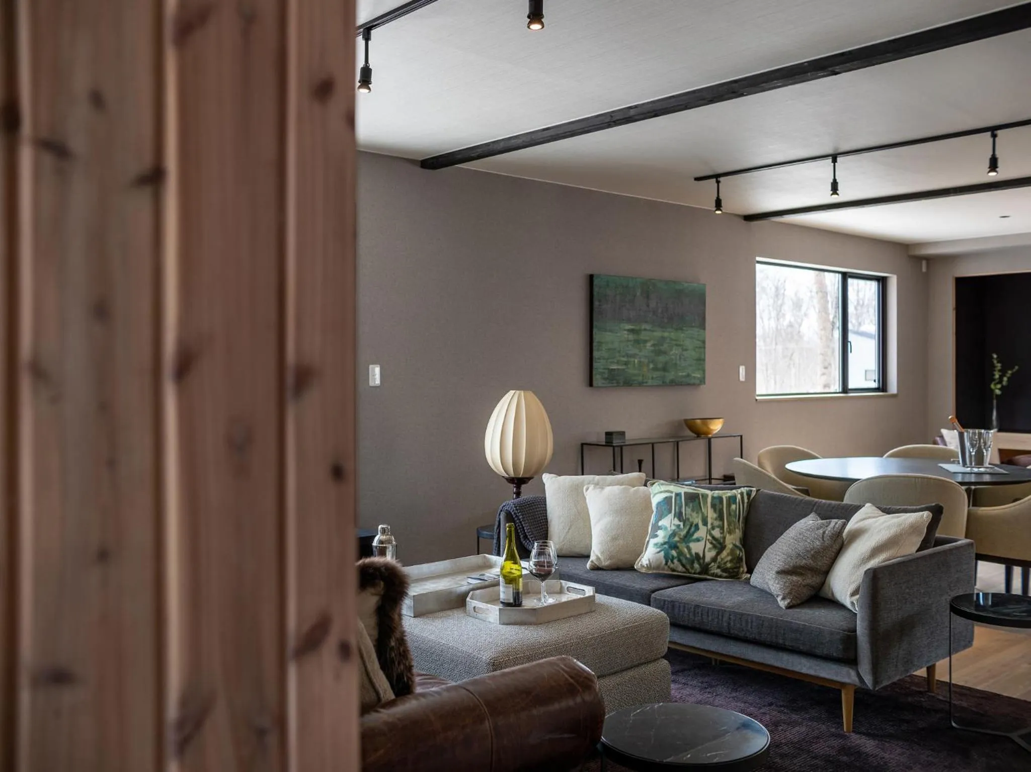 Living room in Shousugi Chalet by Elite Havens