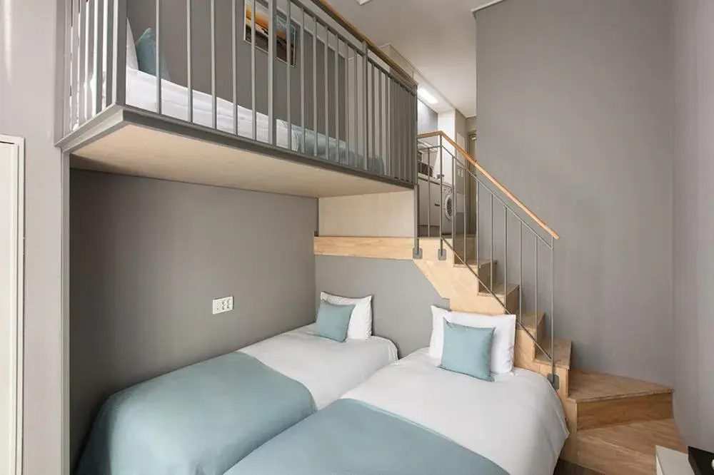 Bedroom, Bed in Sollago Myeongdong Hotel & Residence Bedroom, Bed in Sollago Myeongdong Hotel & Residence