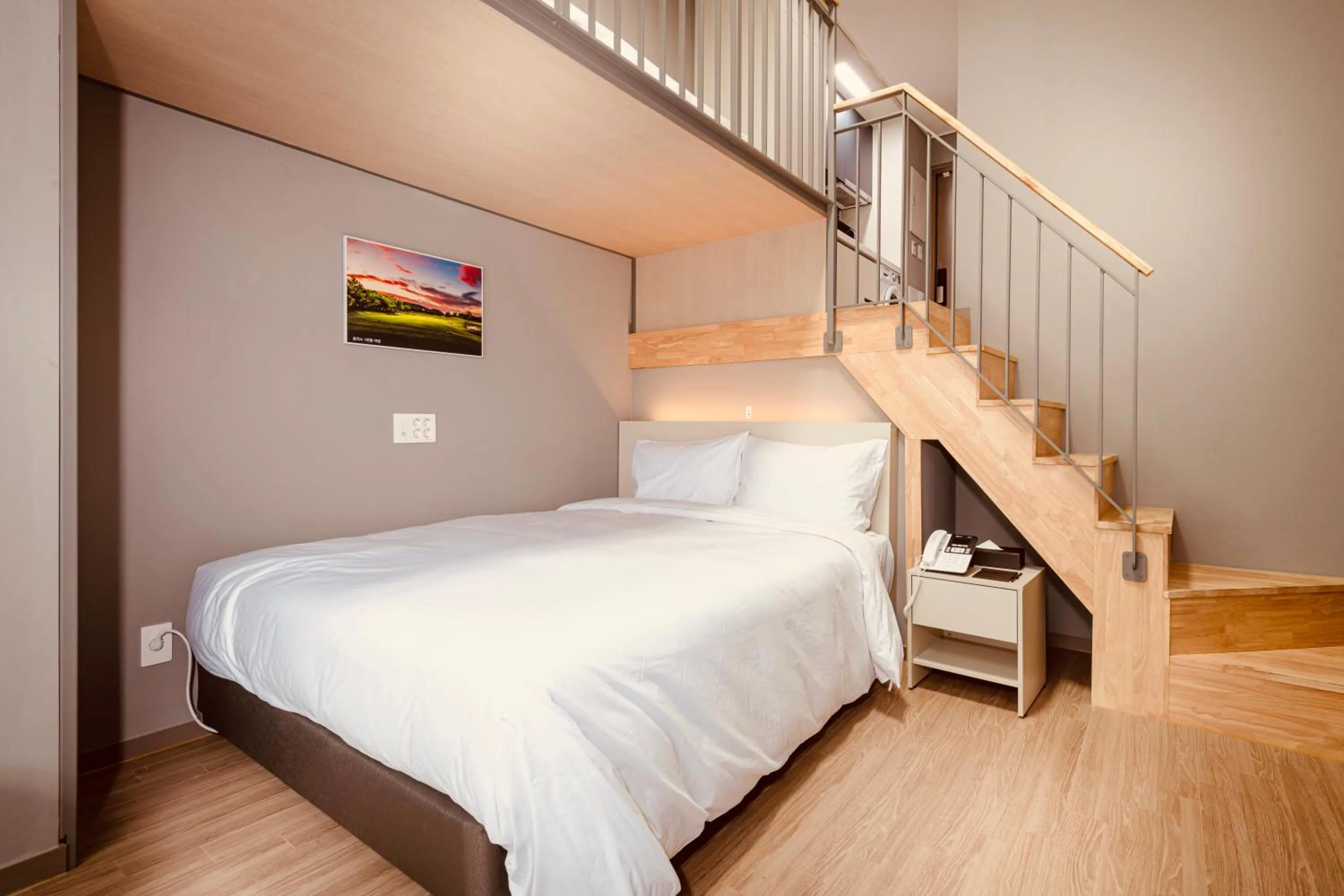 Bed in Sollago Myeongdong Hotel & Residence