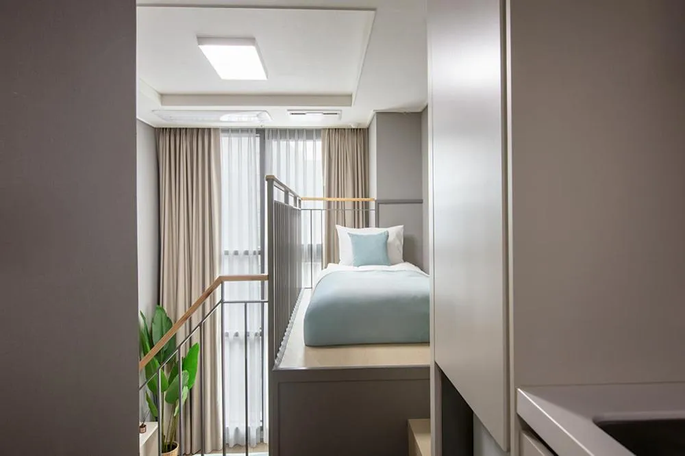 Bedroom, Bed in Sollago Myeongdong Hotel & Residence